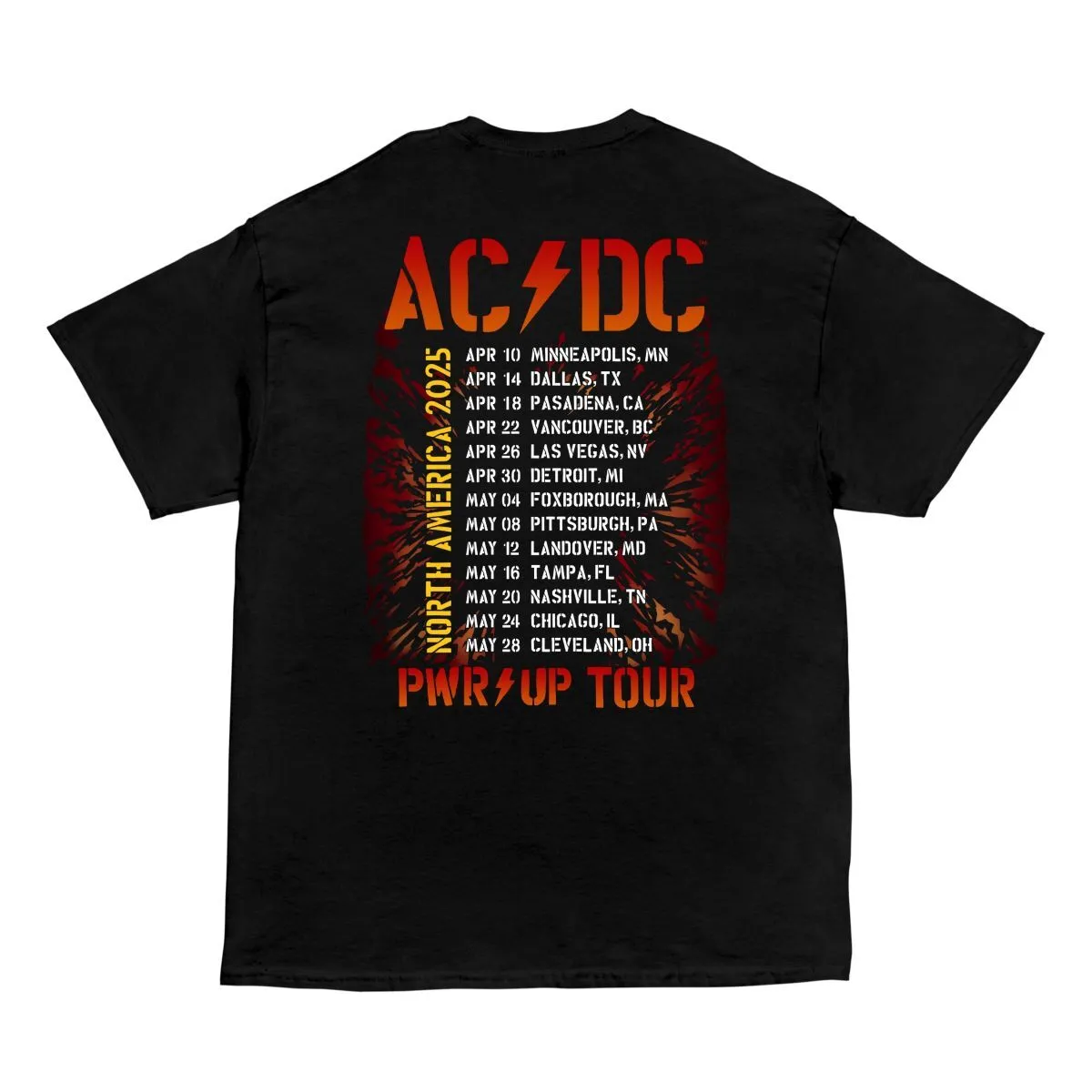 Angus Bolts PWR UP Tour T-Shirt