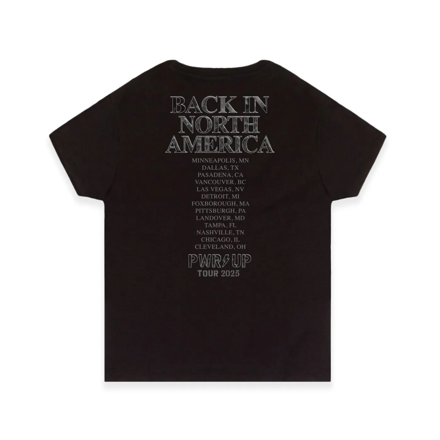 AC/DC Back in Black PWR UP Tour Women's T-Shirt