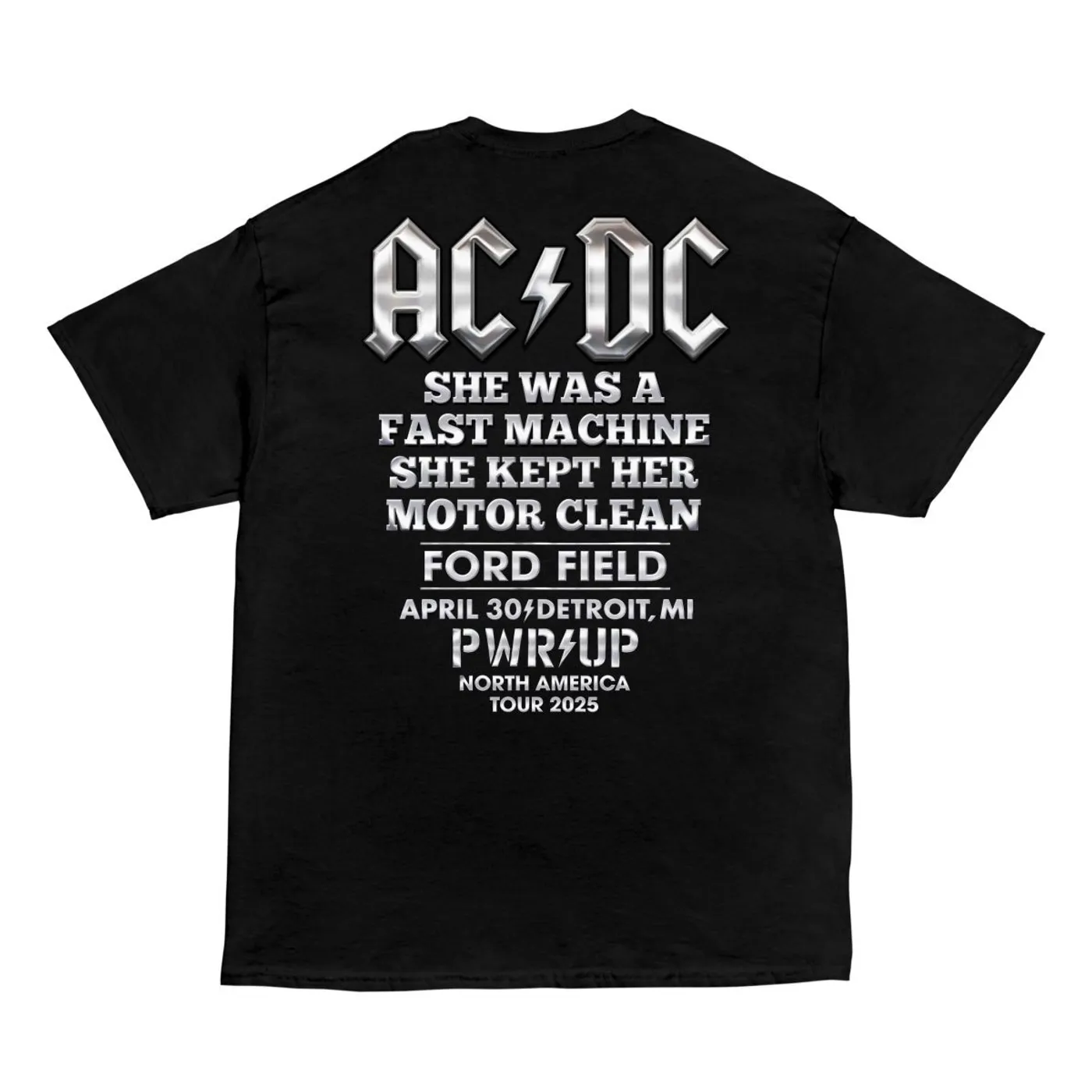 AC/DC Detroit PWR UP Tour T-Shirt