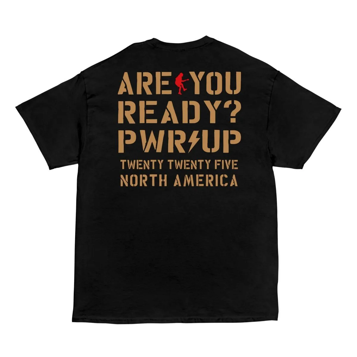 Are You Ready Football Helmet PWR UP Tour T-Shirt