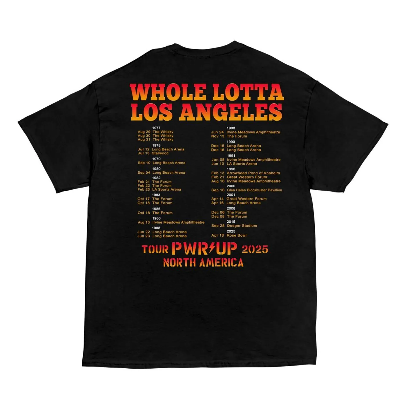 AC/DC Whole Lotta Rosie LA PWR UP Tour T-Shirt
