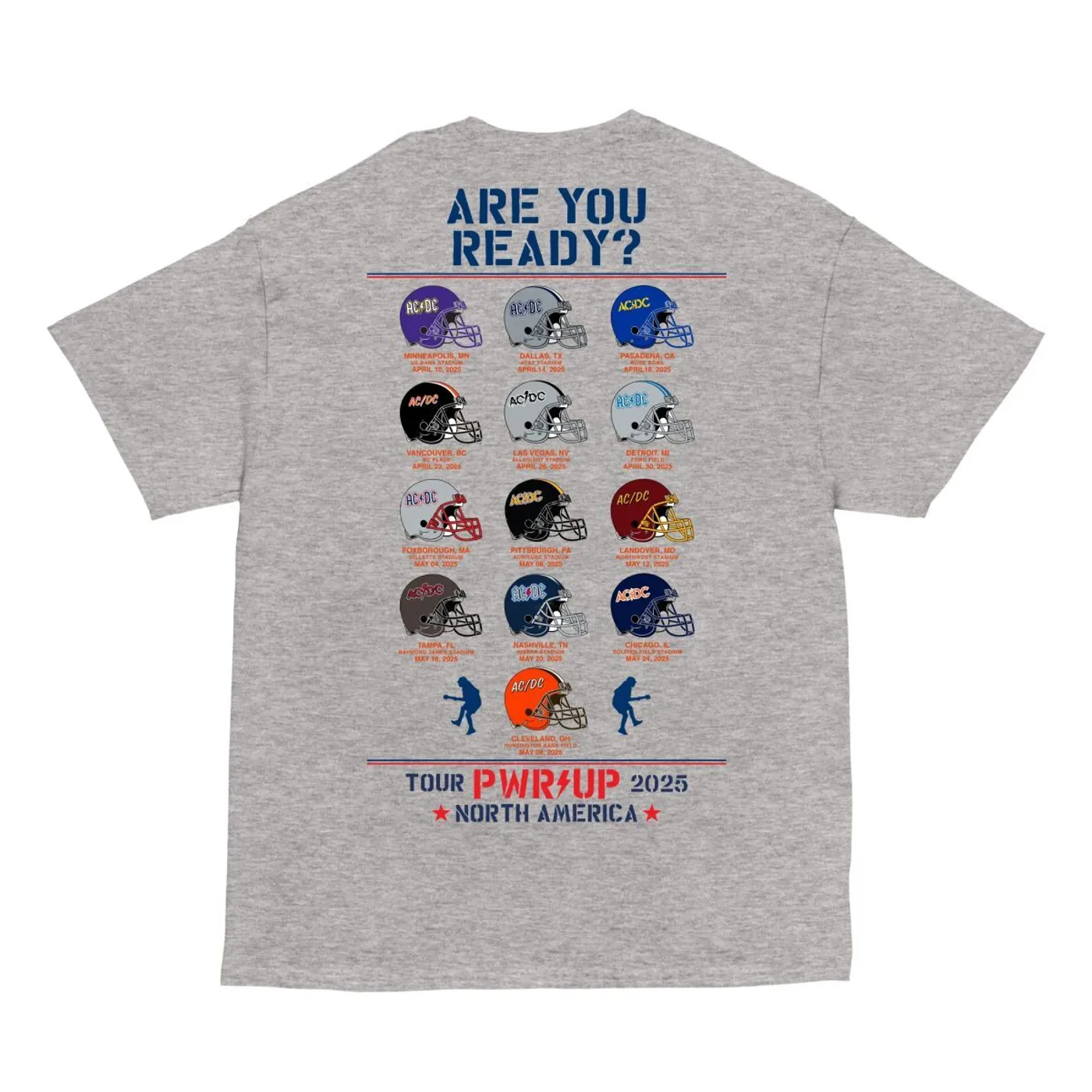 AC/DC Team Helmets PWR UP Tour T-Shirt