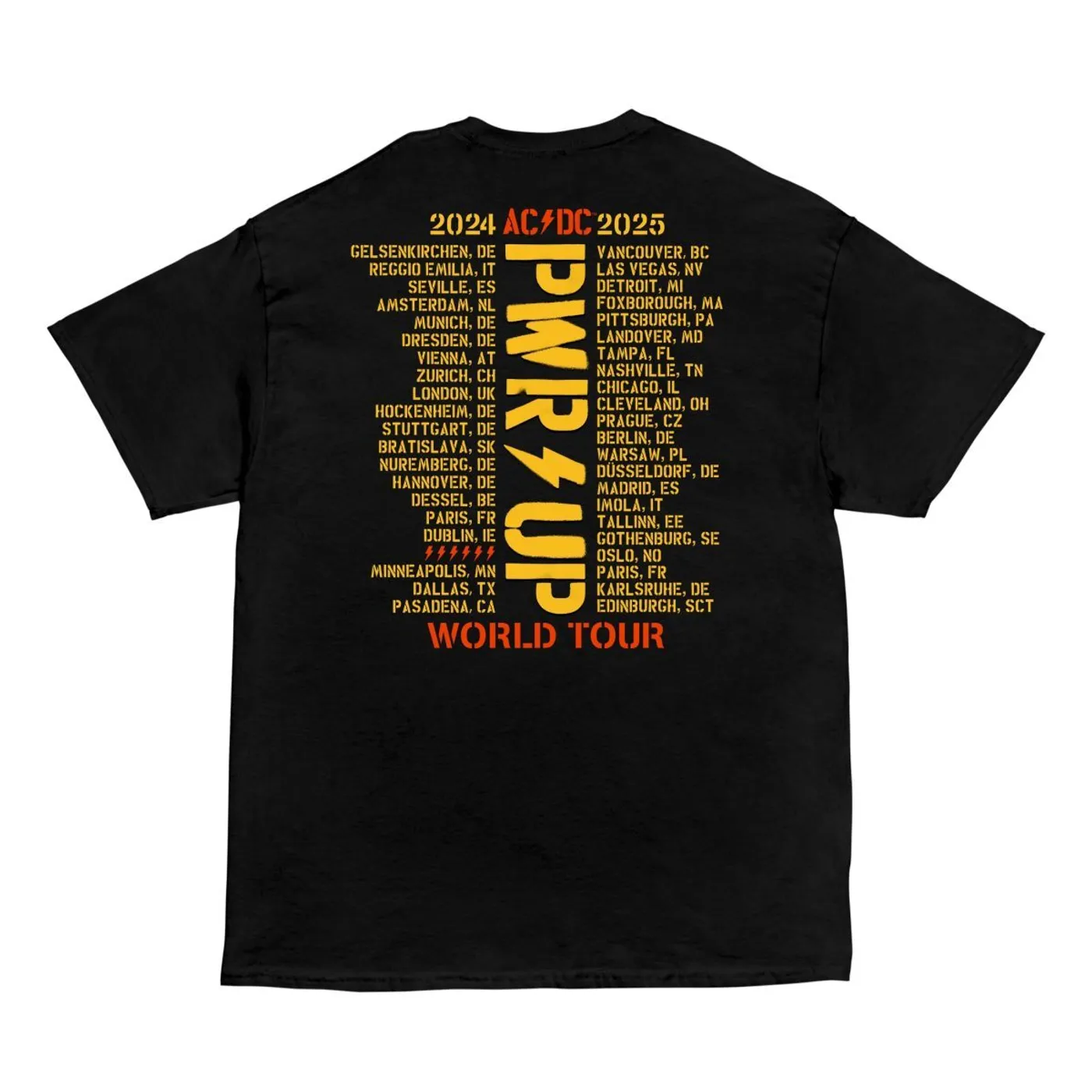 AC/DC PWR UP World Tour T-Shirt