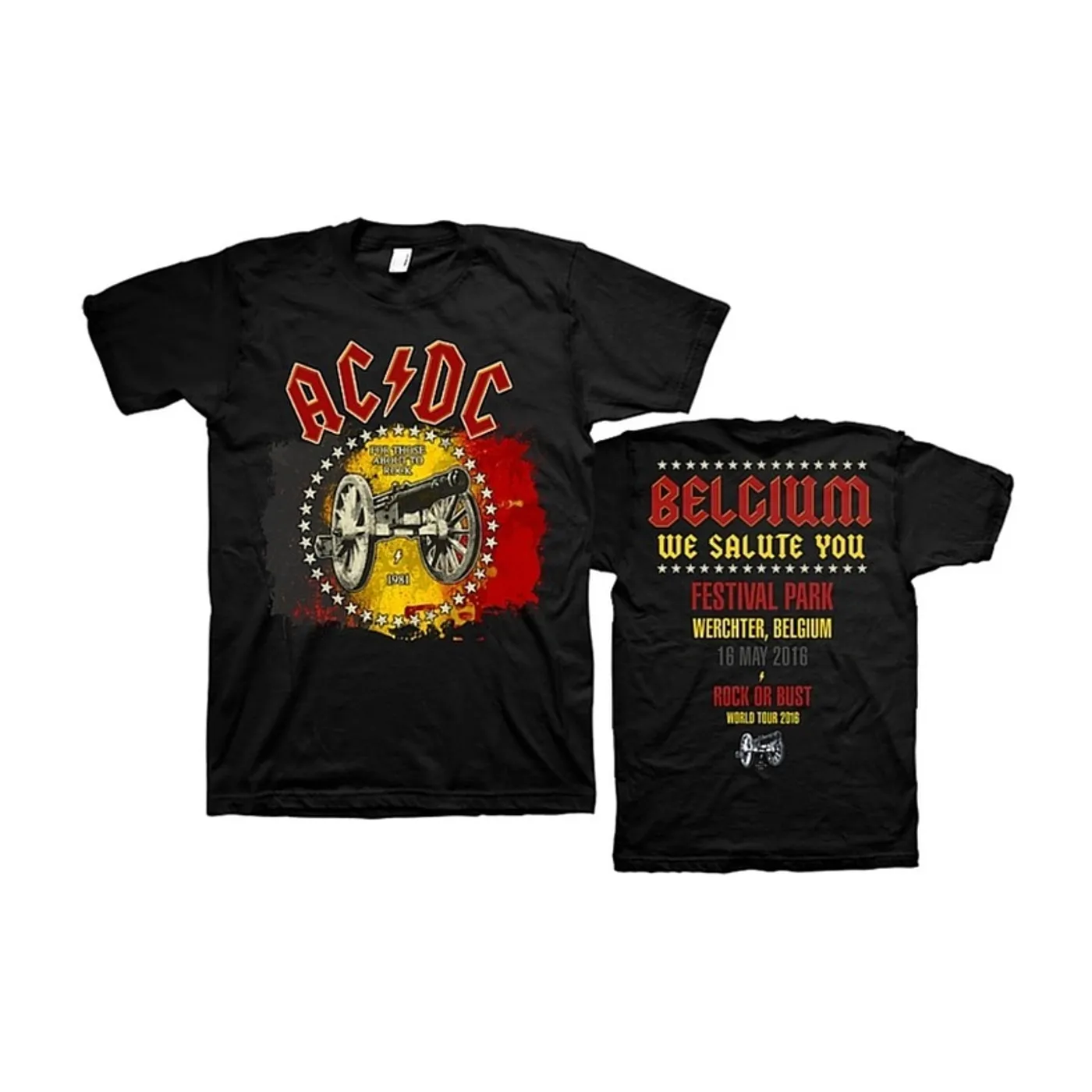 AC/DC 2016 Belgium Event Pre-Order T-Shirt