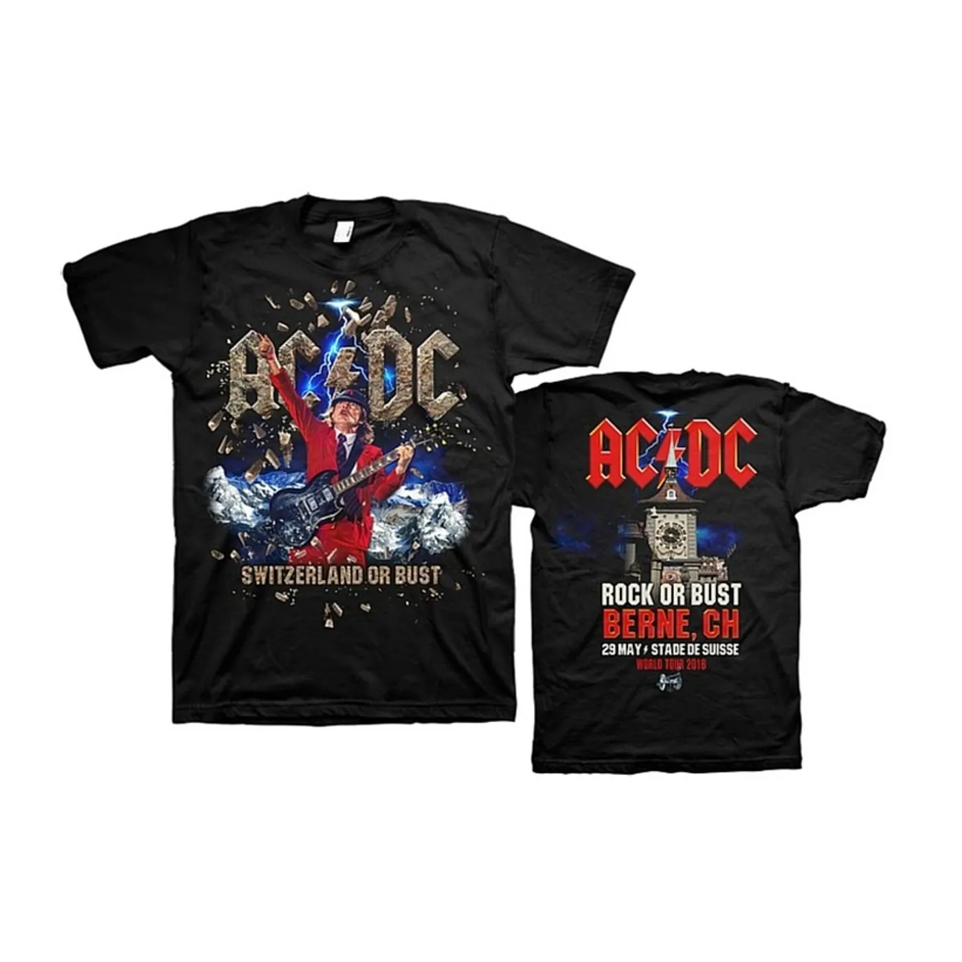 AC/DC 2016 Switzerland Event Pre-Order T-Shirt