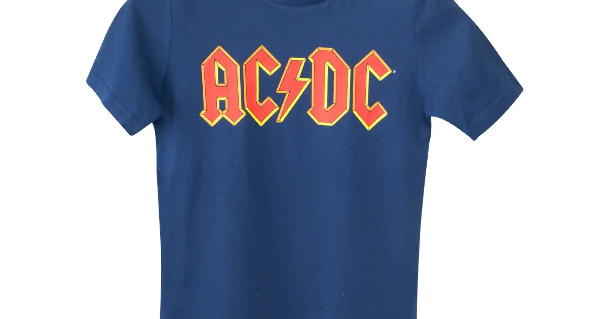 AC/DC Blue Red Logo Kids T-Shirt