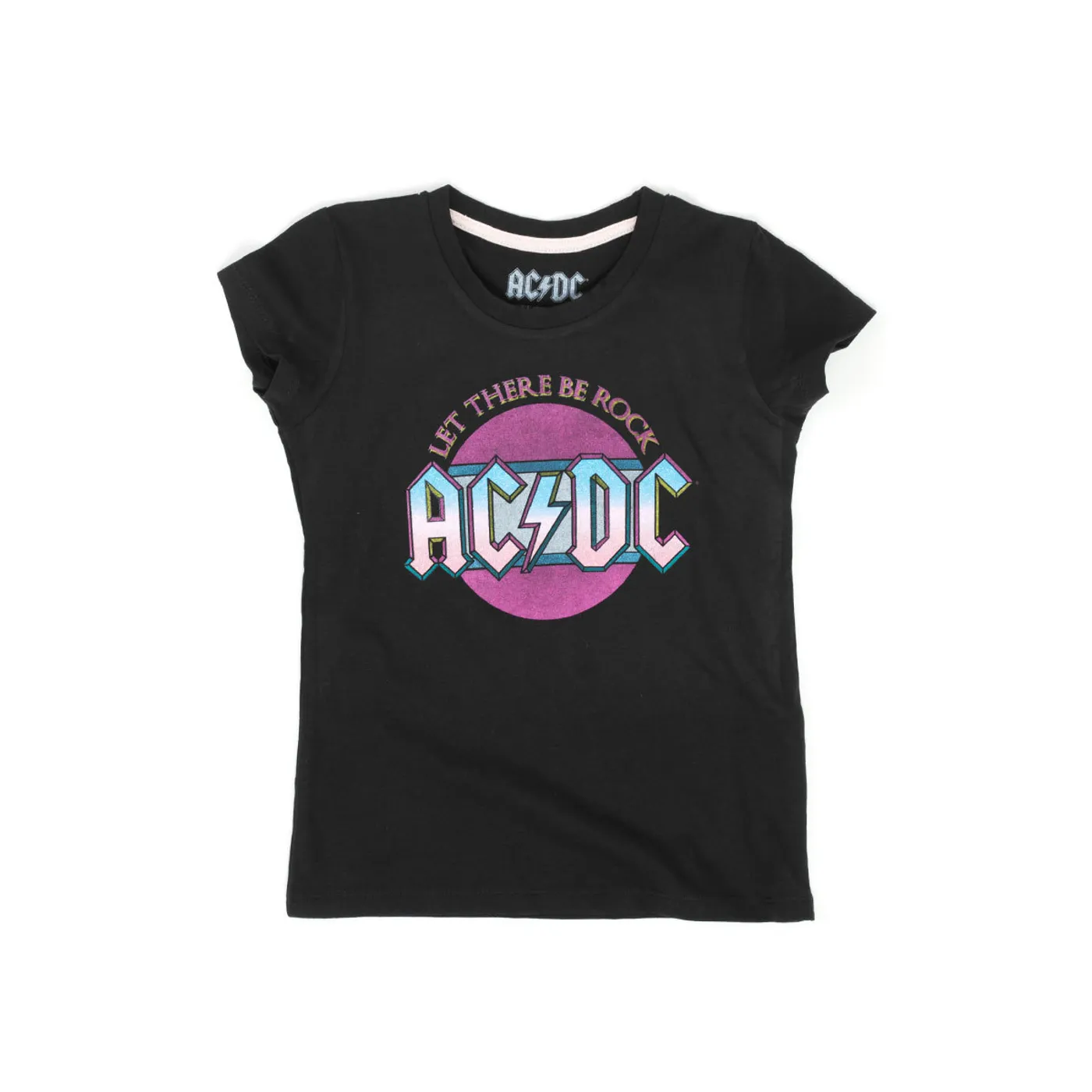 AC/DC Let There Be Rock Back in Black Girls Black T