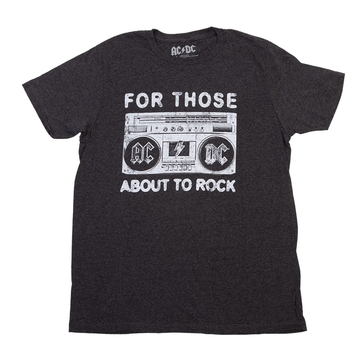 For Those About To Rock Boombox Logo T-Shirt