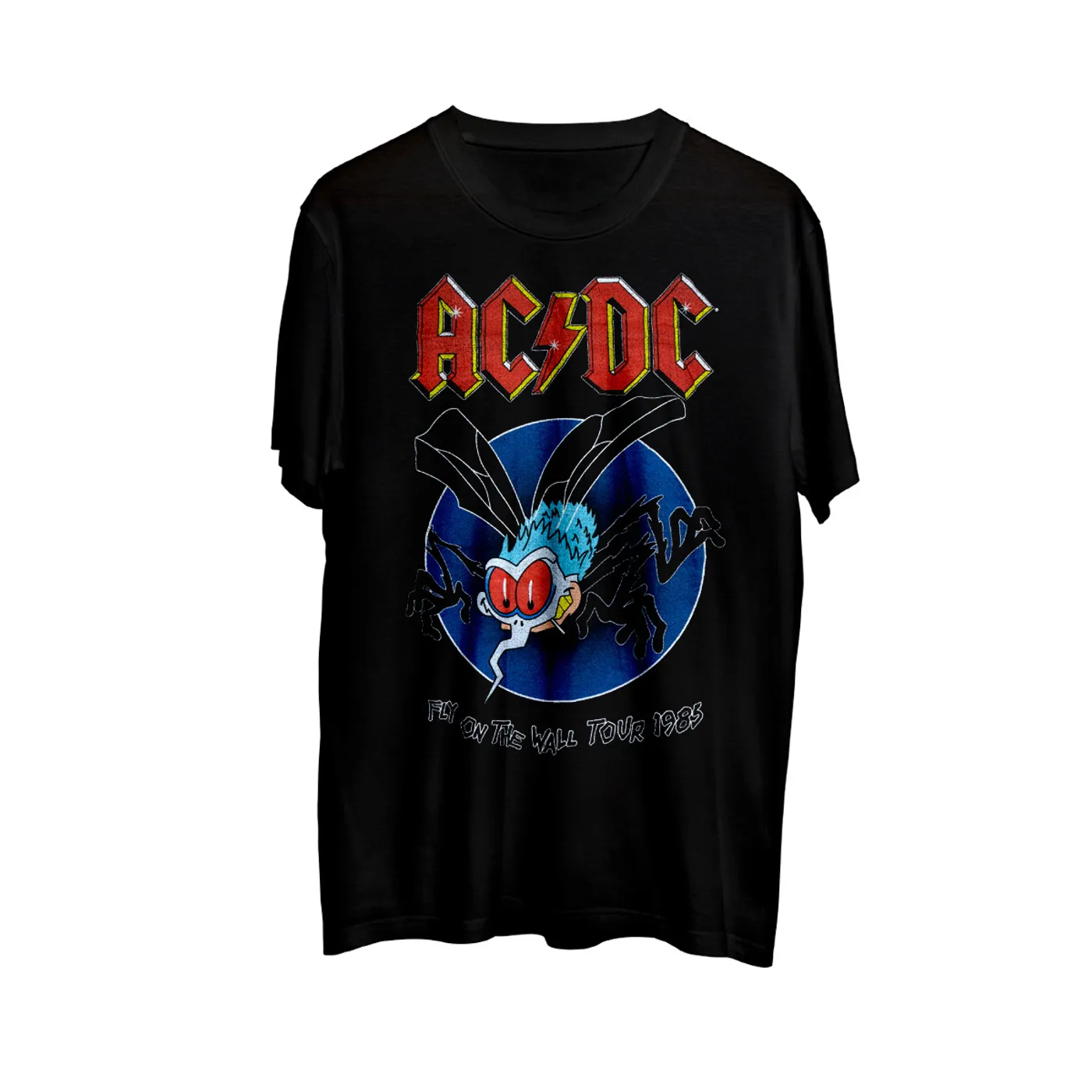 AC/DC Fly On The Wall 1985 Tour Date T-shirt
