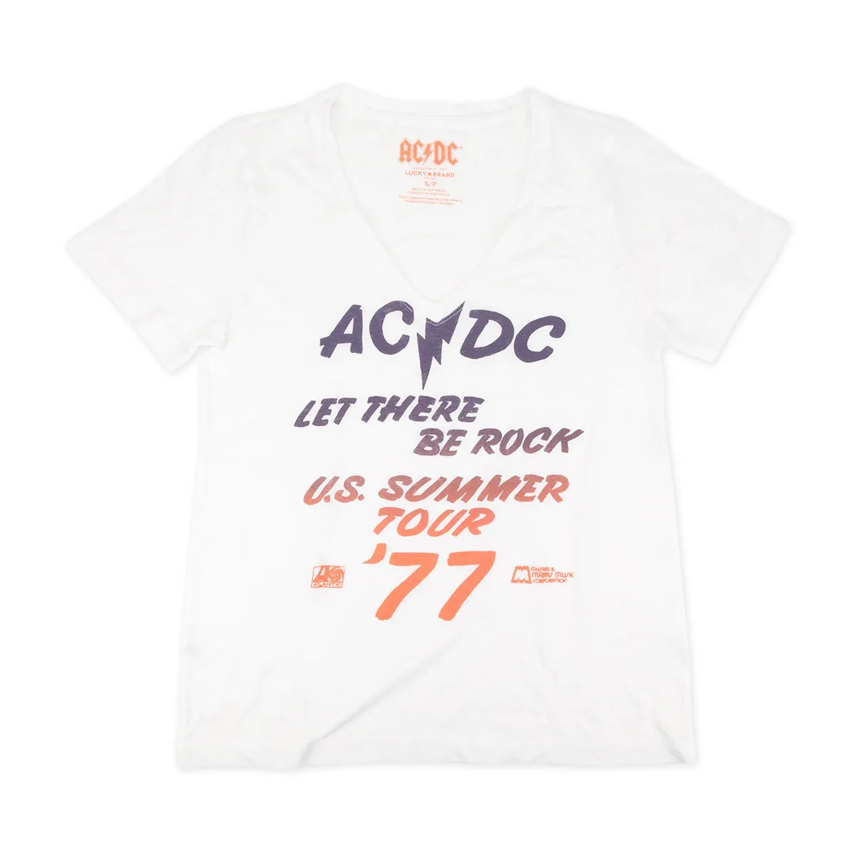 Let There Be Rock V-neck Ladies T-Shirt