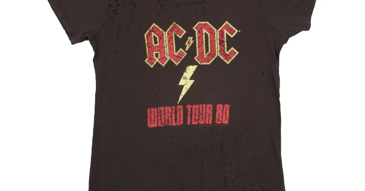 AC/DC 1980 World Tour T-shirt