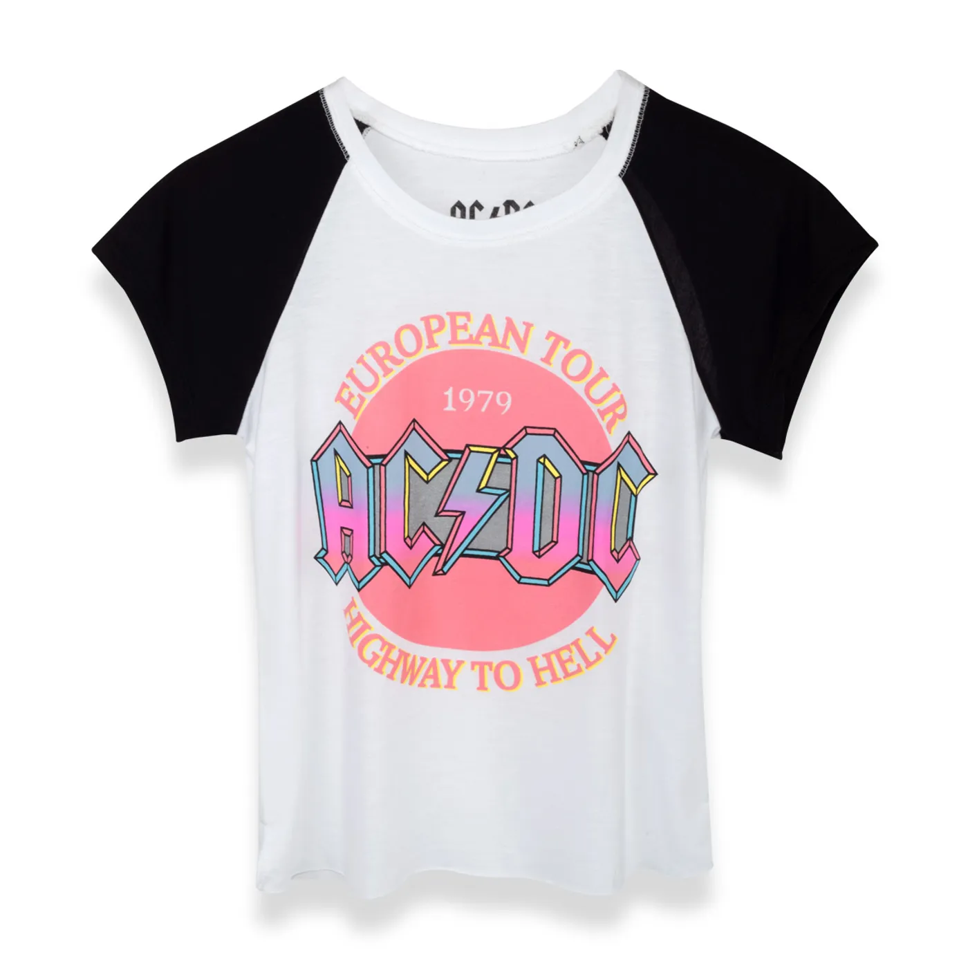 AC/DC European Tour Highway to Hell White/Black T
