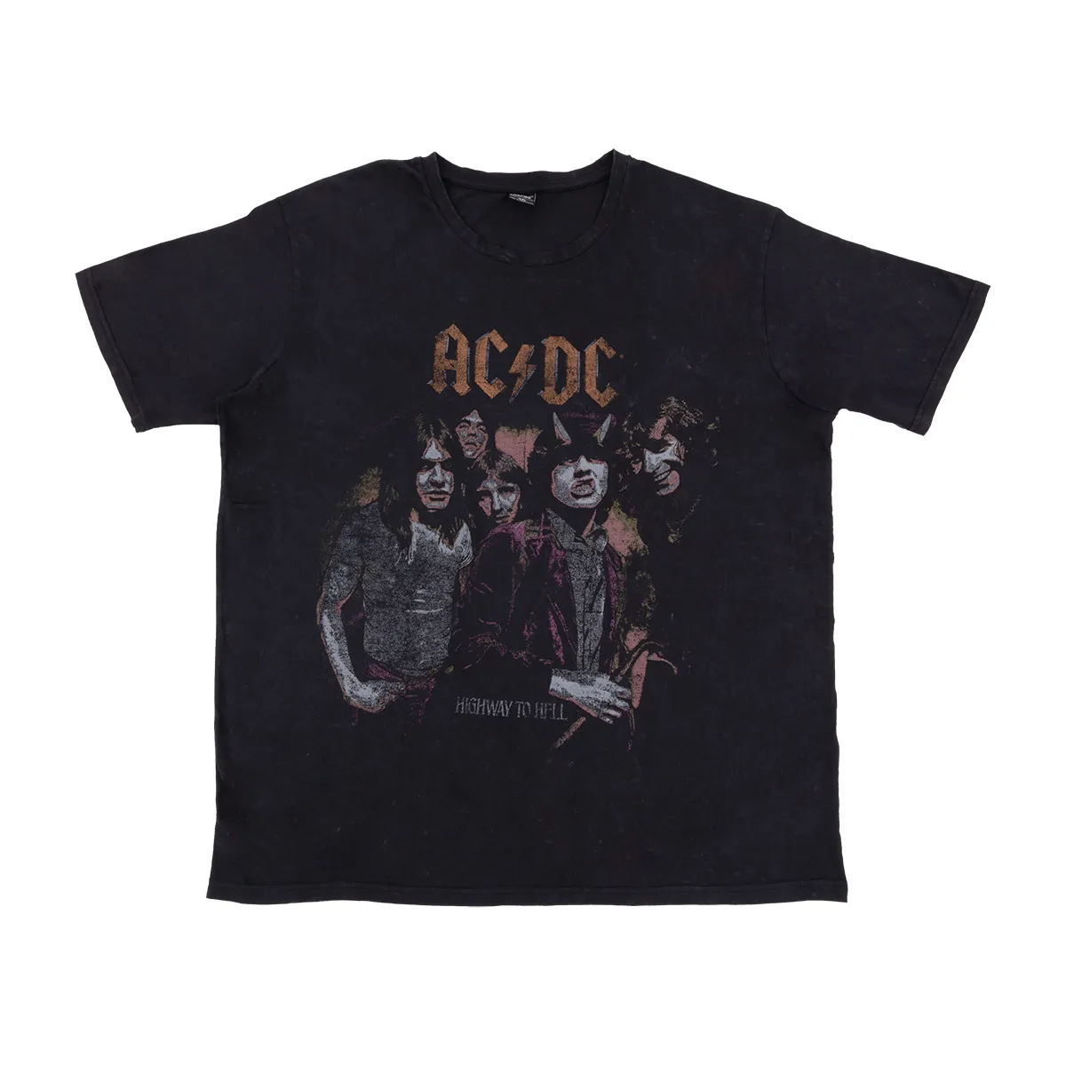 Acid Wash Faded Photo T-shirt