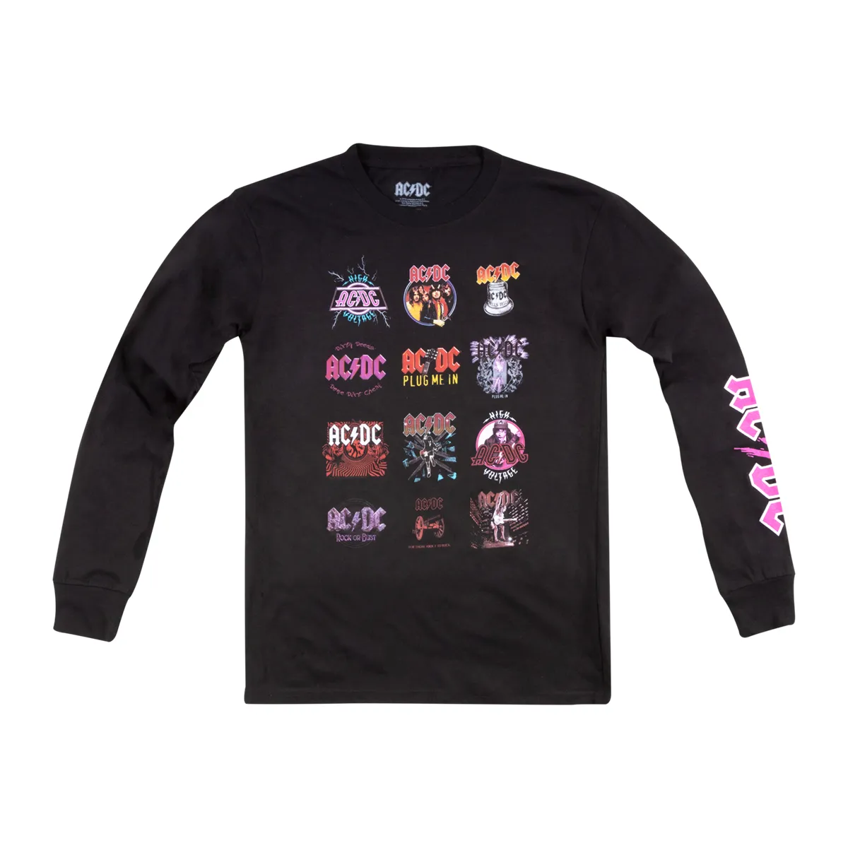 Multi-Album Longsleeve Black T-shirt