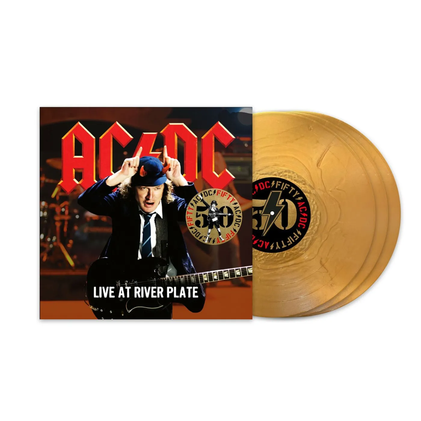 AC/DC Live At River Plate (50th Anniversary Gold Color Vinyl) 3 LP
