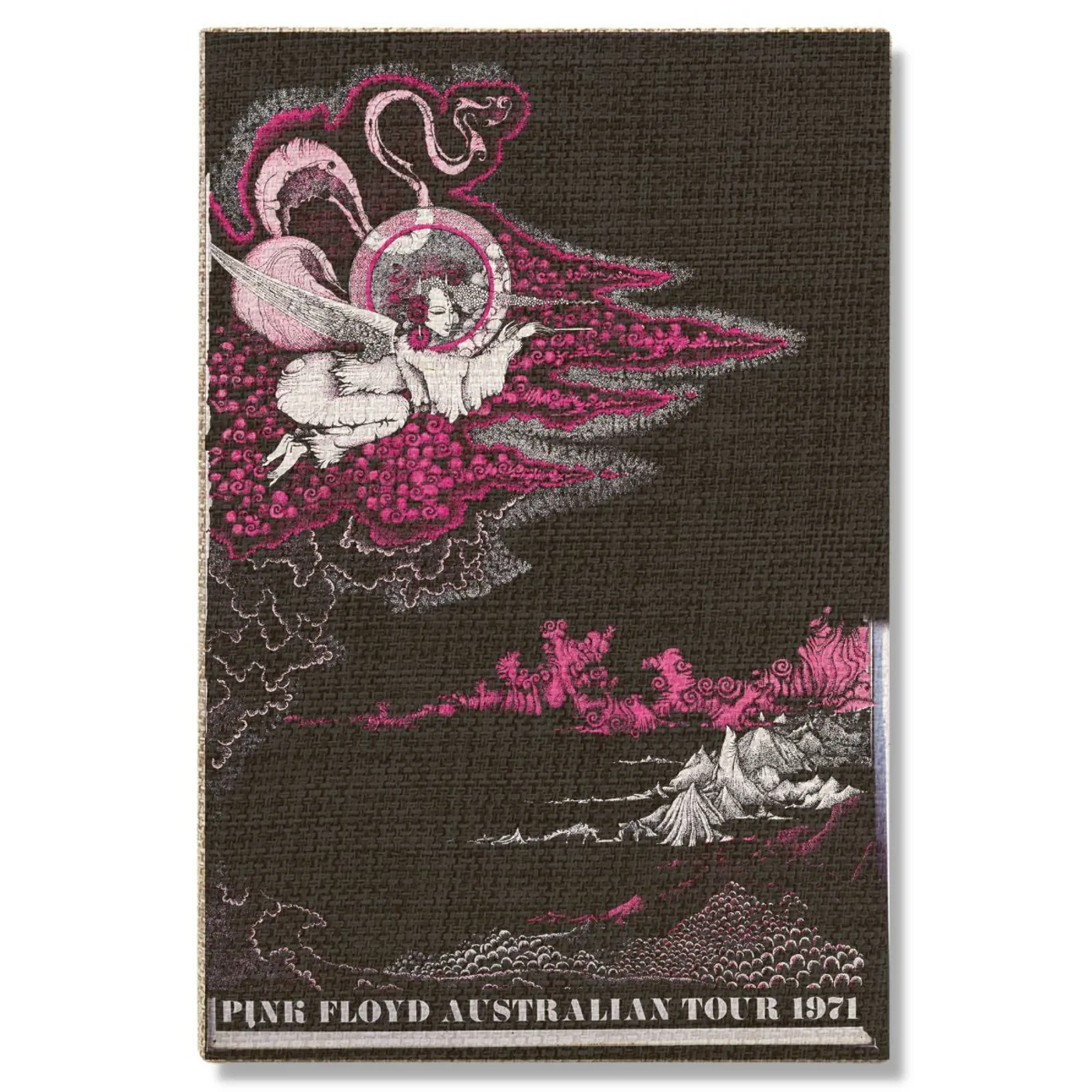 Pink Floyd Australian Tour '71 Burlap Journal