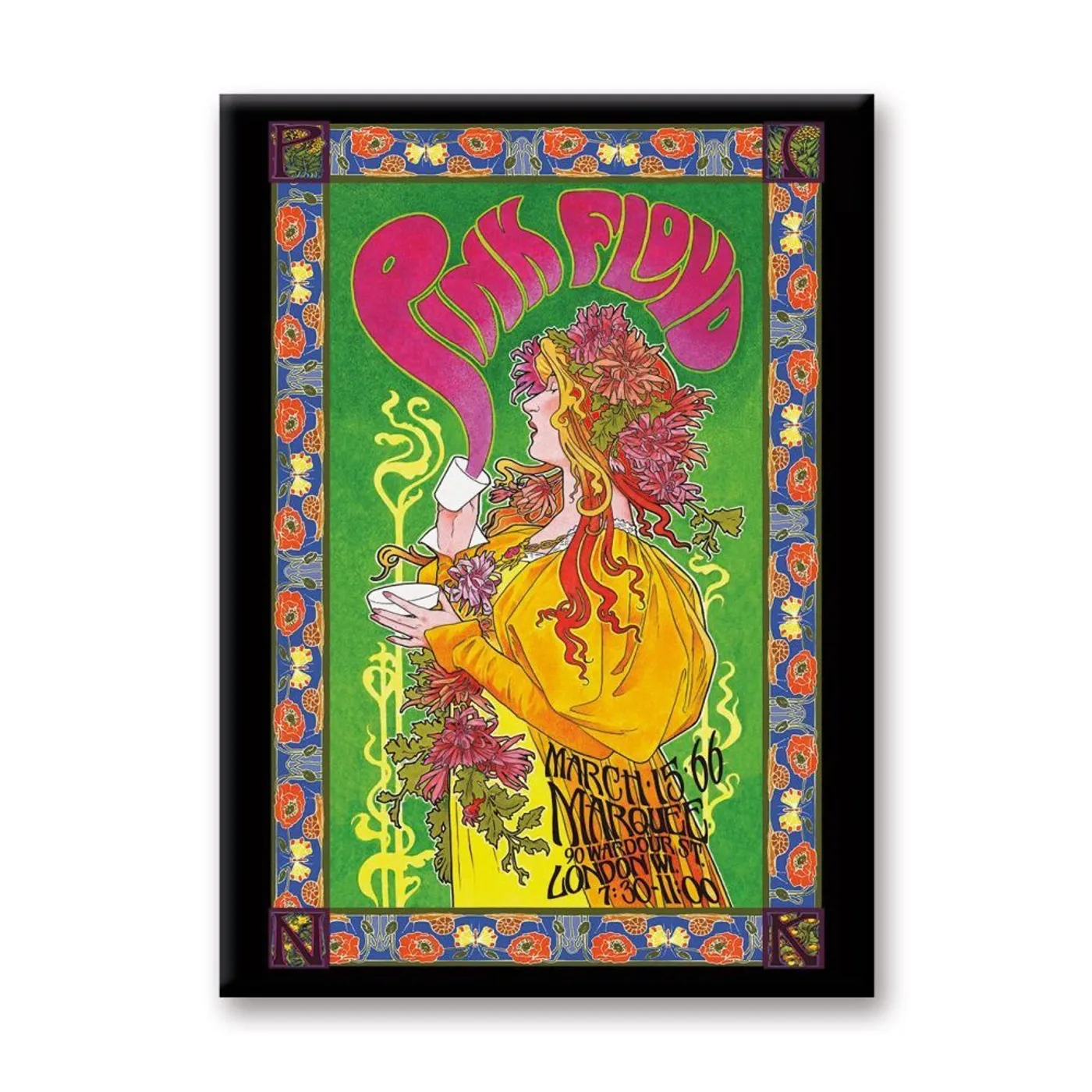 Pink Floyd - Art Poster Flat Magnet (2.5" x 3.5")
