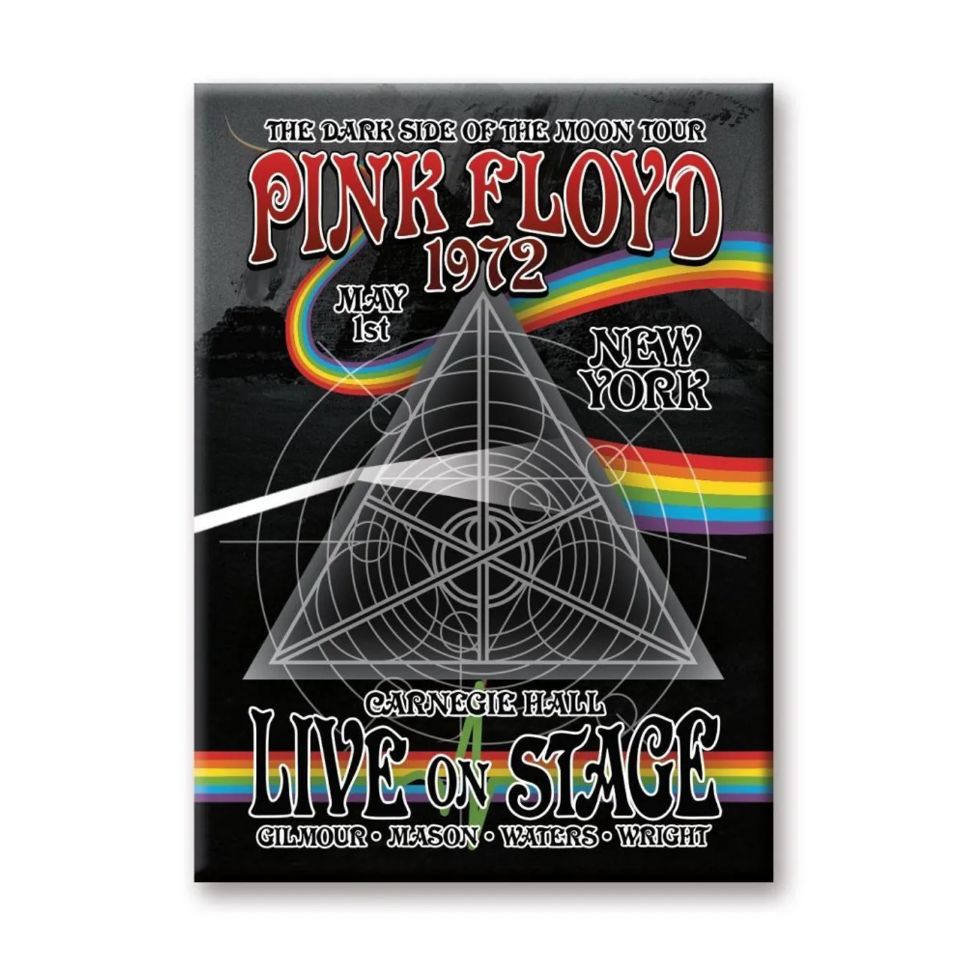 Pink Floyd - Live Stage Flat Magnet (2.5" x 3.5")