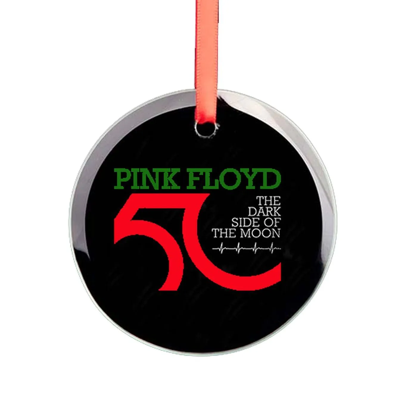 Pink Floyd Dark Side 50 Glass Ornament