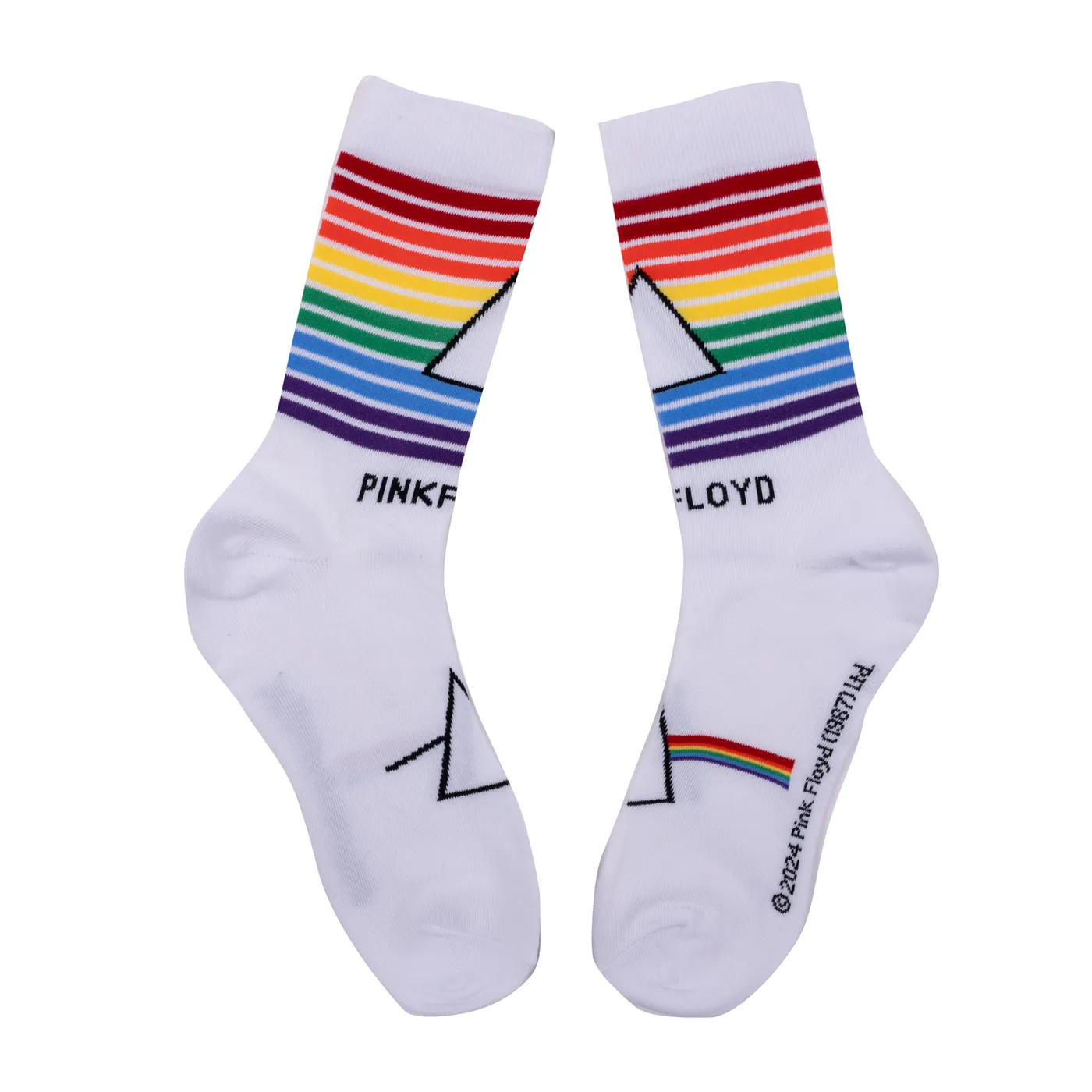 Pink Floyd Dark Side of the Moon Rainbow Socks