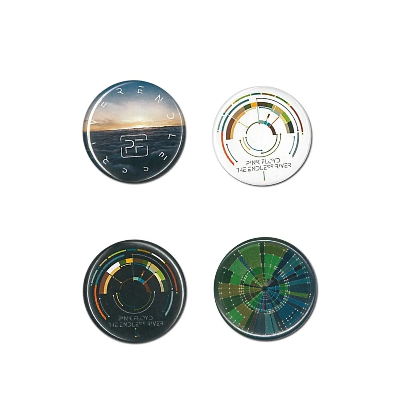 Pink Floyd The Endless River 4 Button Set