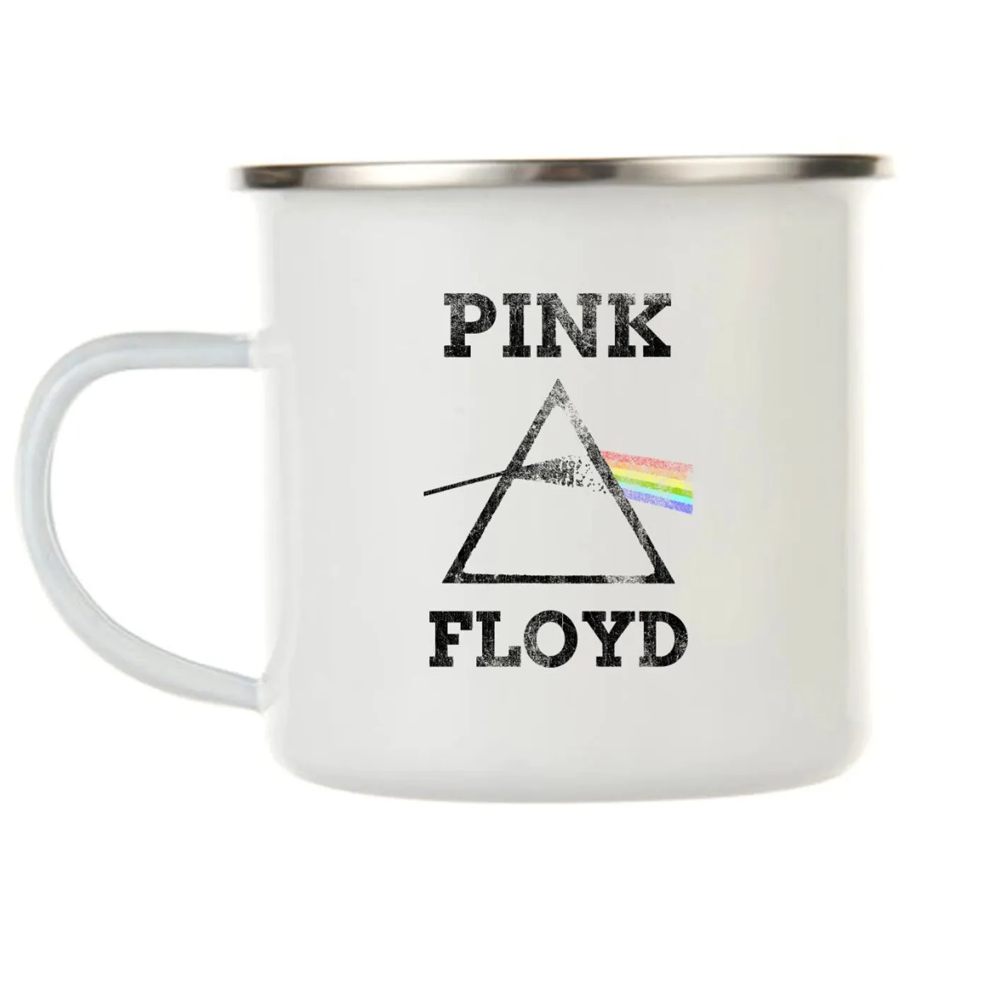 Pink Floyd Distressed On The Dark Side Camping Mug
