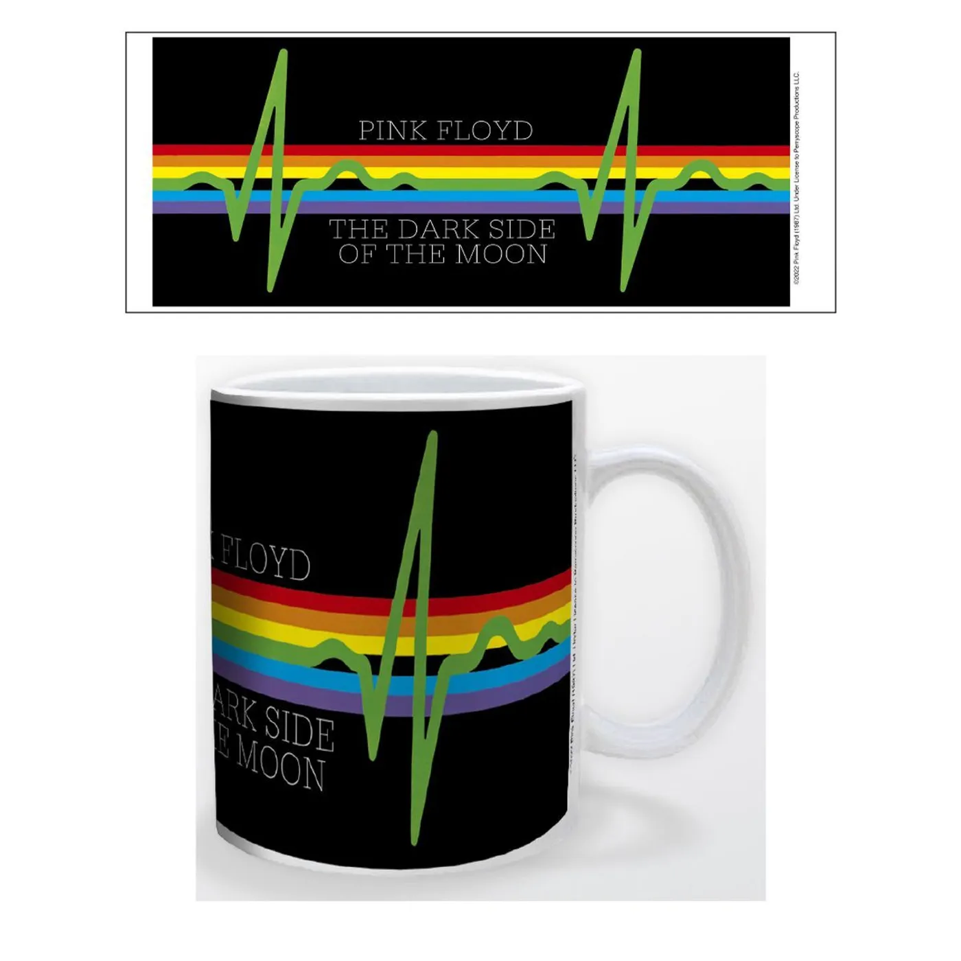 Pink Floyd - Rainbow Heart Beat Mug