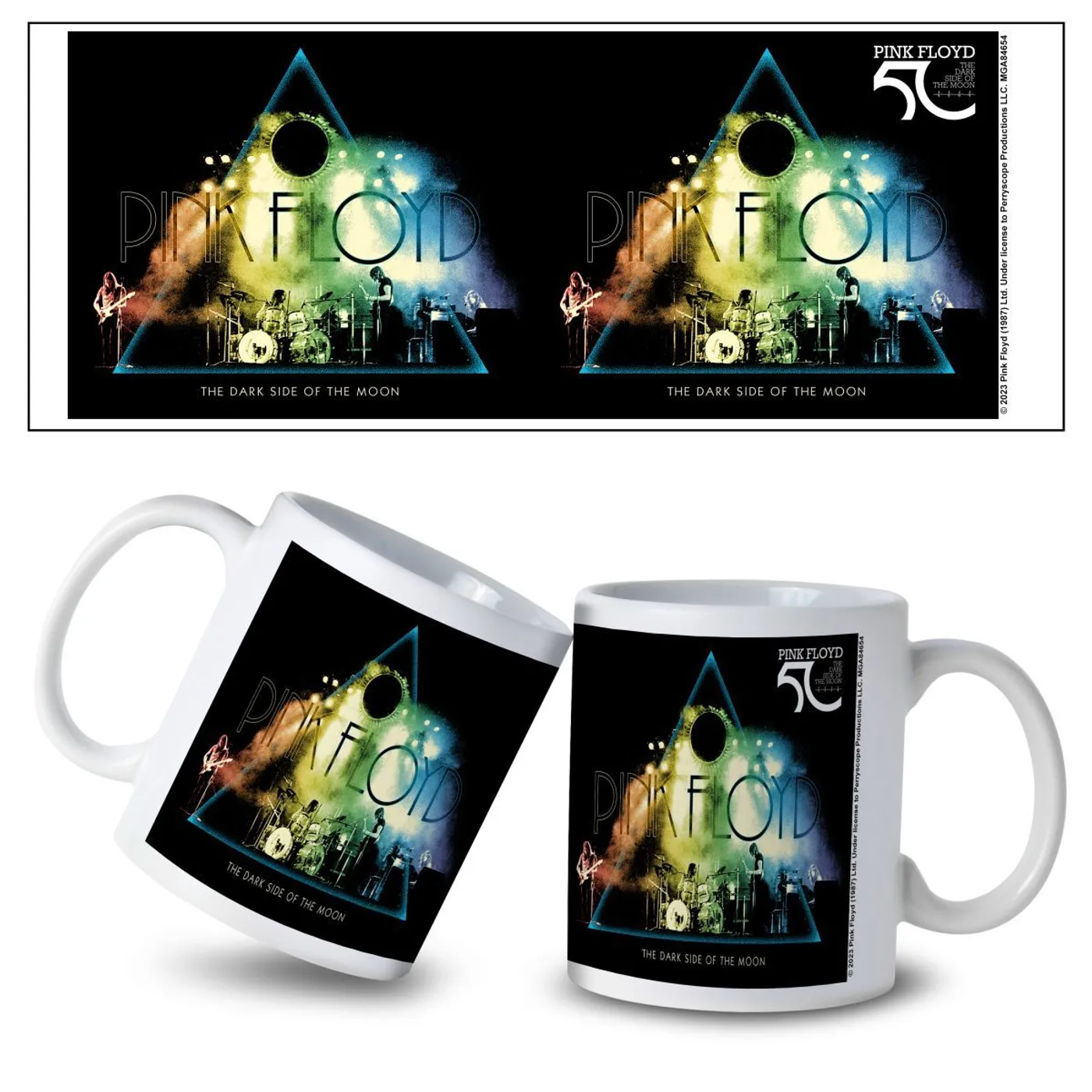 Pink Floyd  TDSOTM50 Live Colors Ceramic Mug