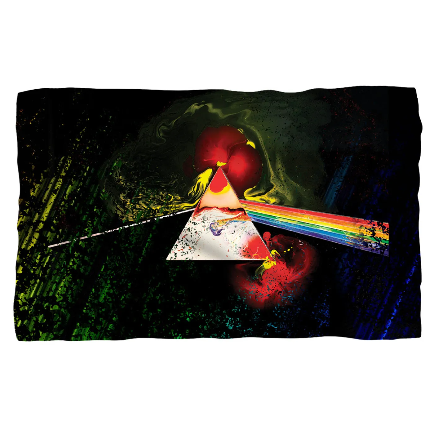 Pink Floyd/Dark Side Of The Moon-Fleece Blanket-White-[36 X 58]
