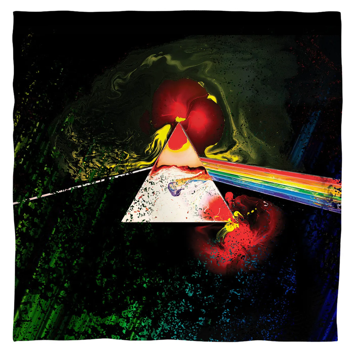 Pink Floyd/Dark Side Of The Moon-Bandana-White-[22 X 22]