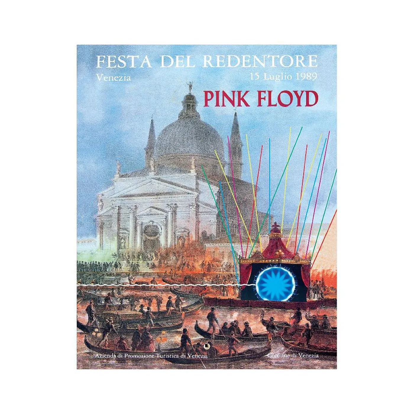 Pink Floyd The Later Years Venezia Festa Del Redentore Glass Print