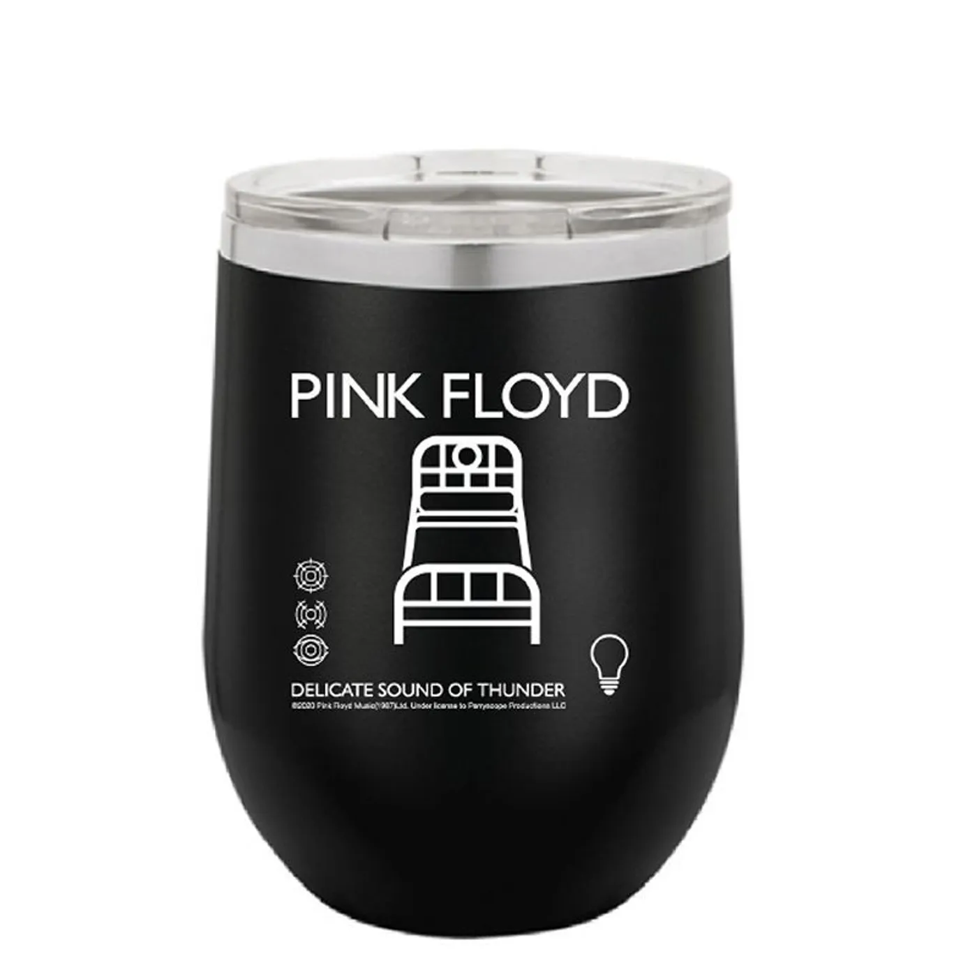 Pink Floyd Night Night Laser Engraved Stemless Wine Glass