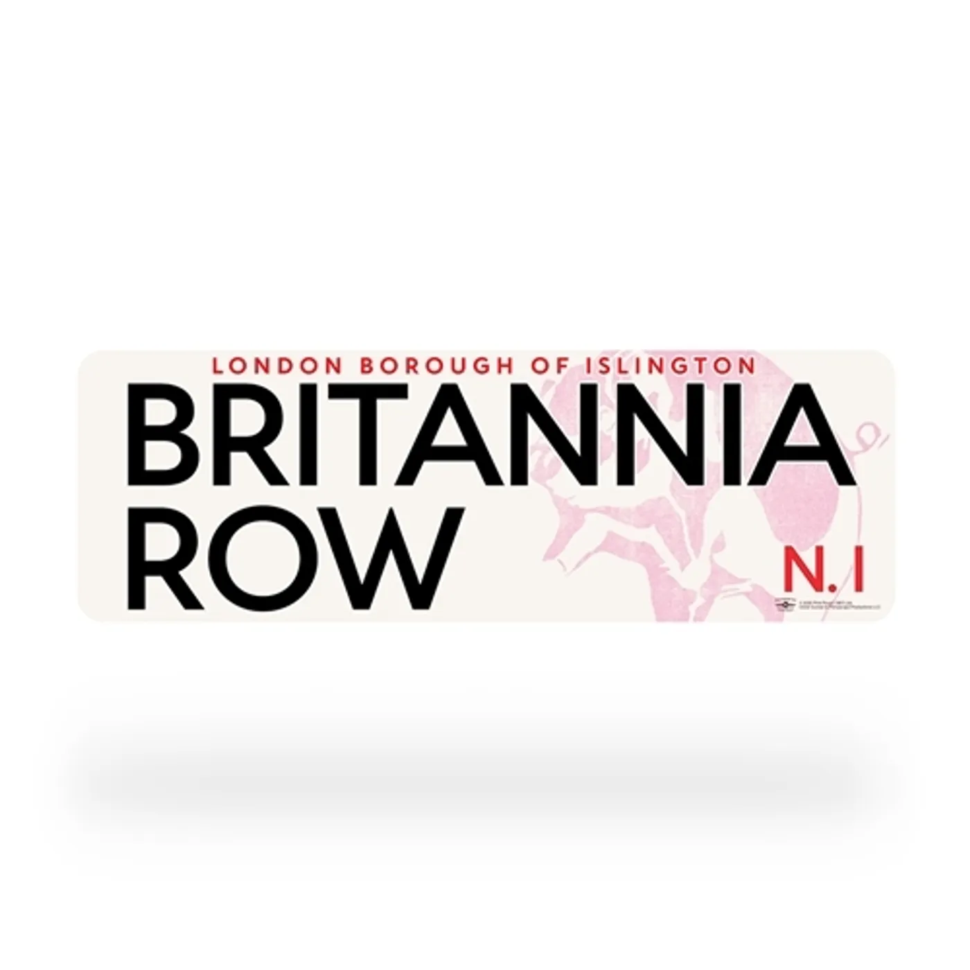 Pink Floyd Britannia Row Sign (London Borough of Islington Edition)