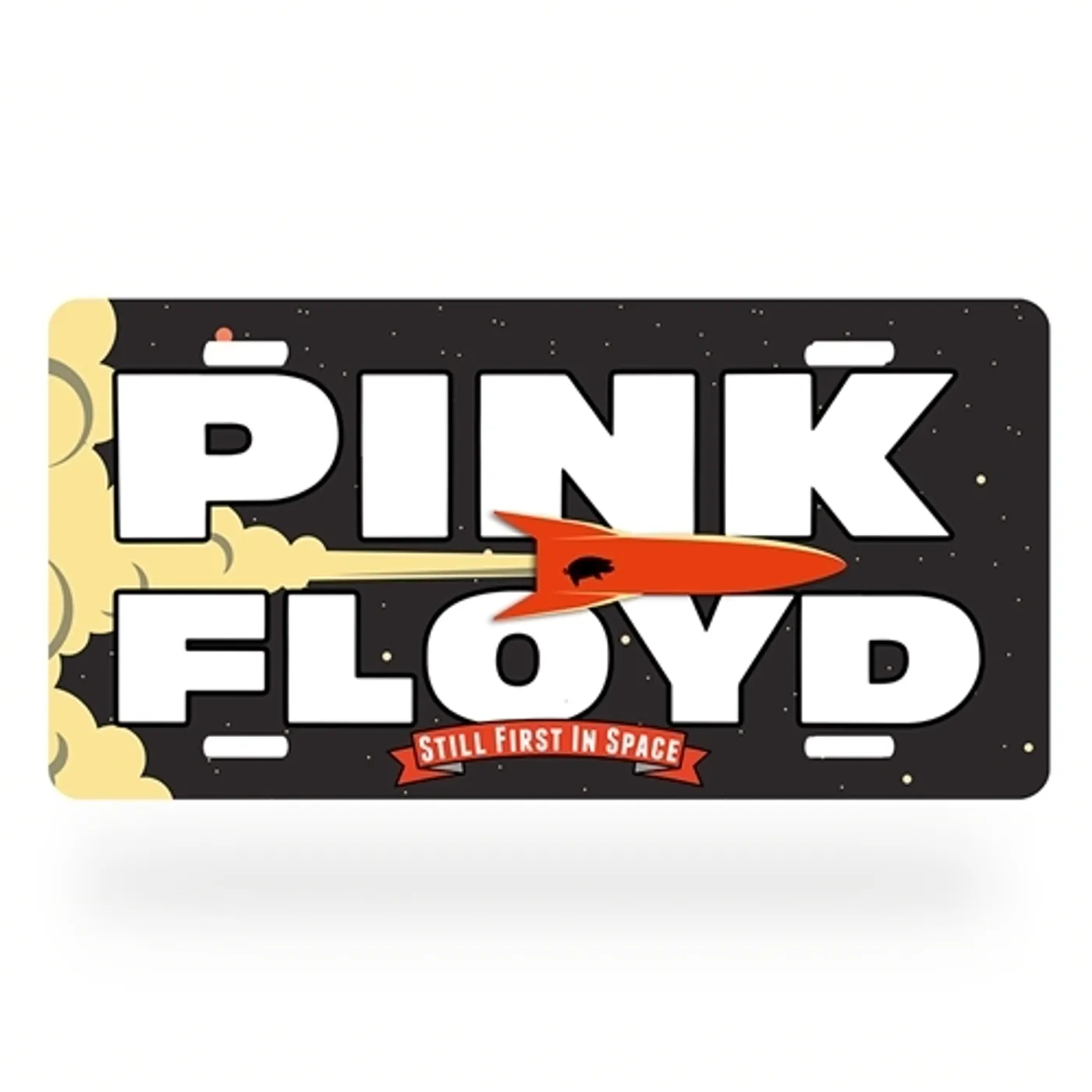 Pink Floyd First In Space License Plate