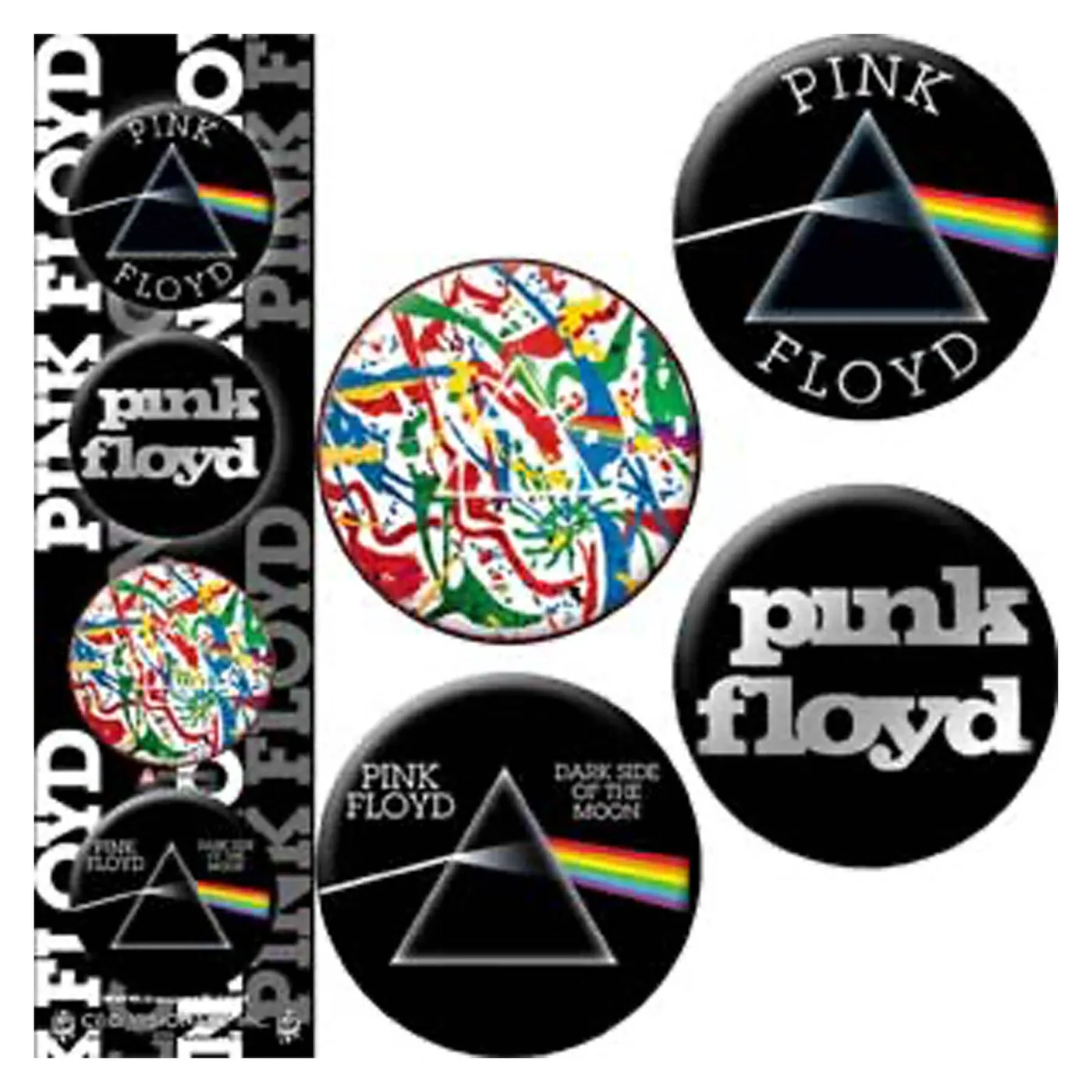 Pink Floyd Logo 4 Pack 1.25" Button Set