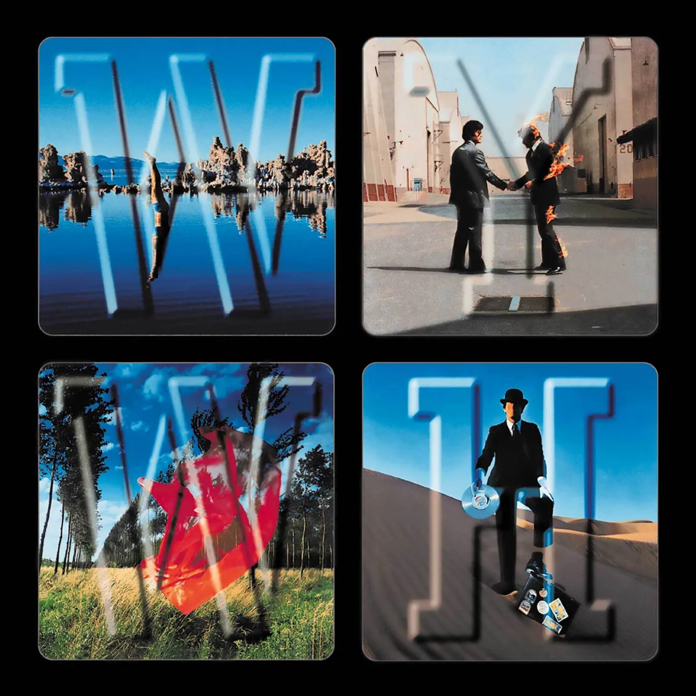 Pink Floyd WYWH Collage 4"x4" Sticker