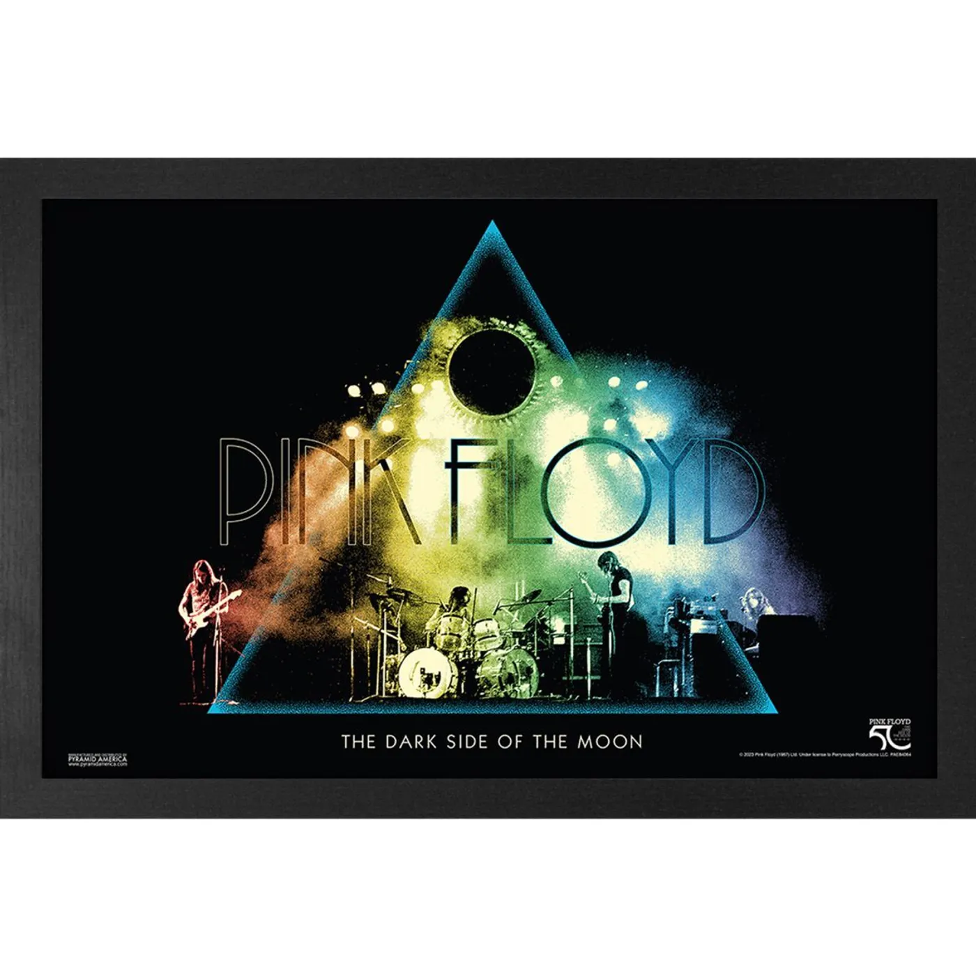 Pink Floyd - DSOTM50-Live Colors 11x17 Framed Print
