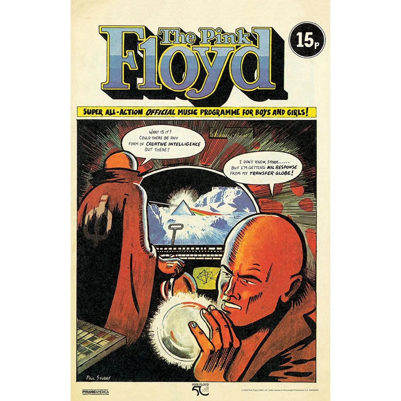 Pink Floyd - DSOTM50-Comic 11x17 Unframed Print