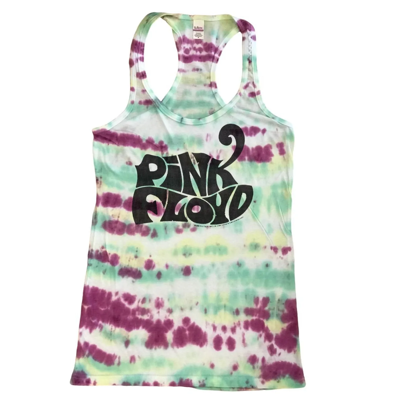 Pink Floyd Women's Tie-Dye Cheetah Logo Tank Top