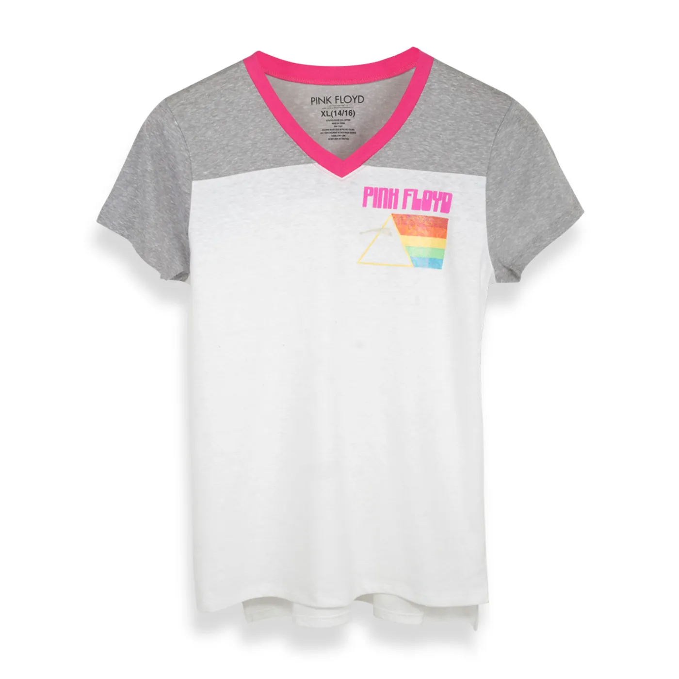 Pink Floyd Women's Rainbow Prism V-Neck T-Shirt