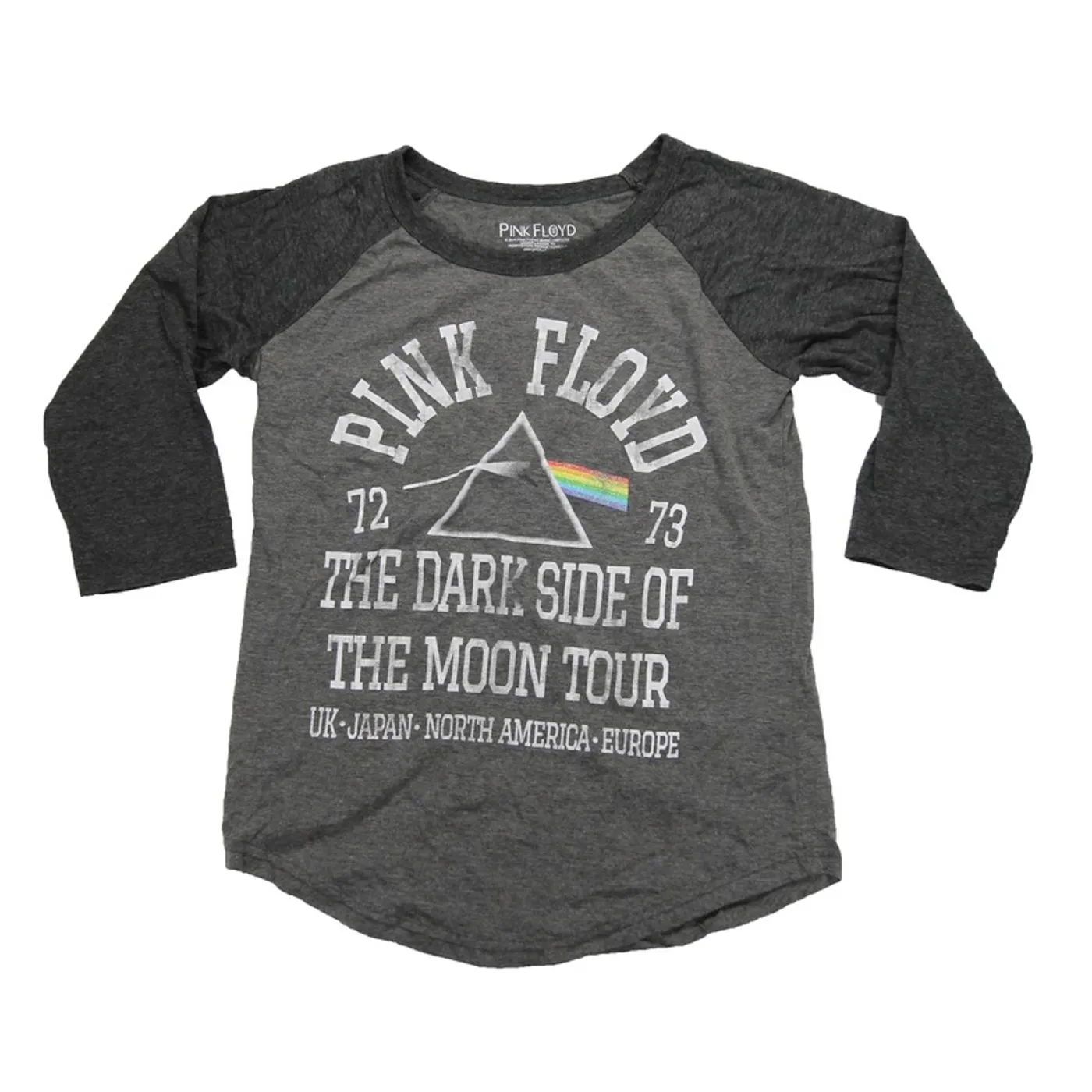 Pink Floyd Kids Glitter Rainbow Dark Side Tour Raglan