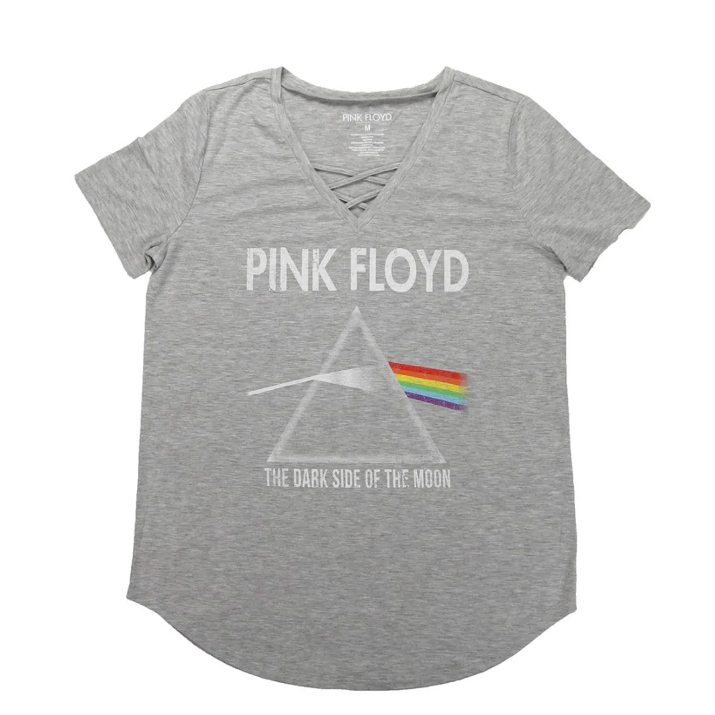 Pink Floyd Women's Crossed-Lace Prism V-Neck