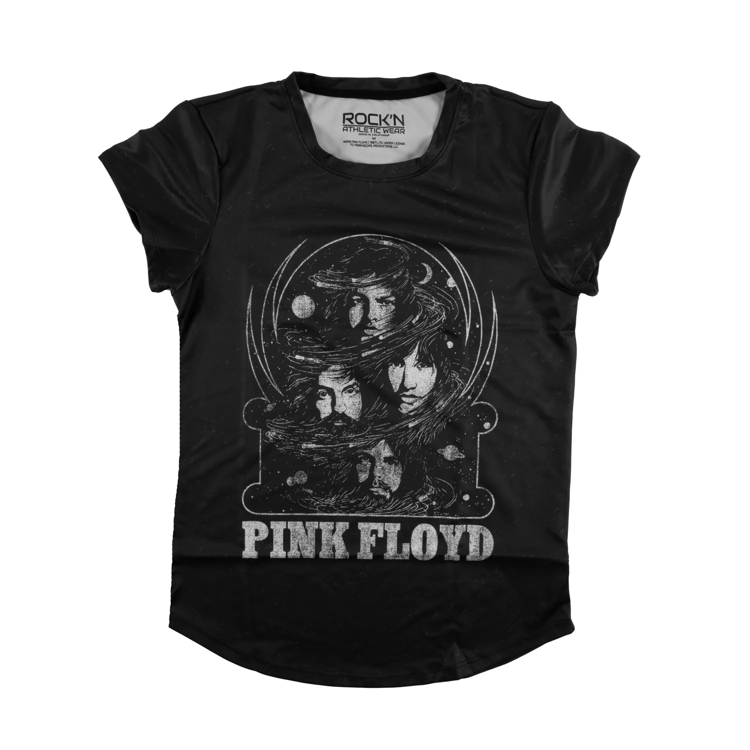 Band Photo Black Ladies Athletic T-Shirt