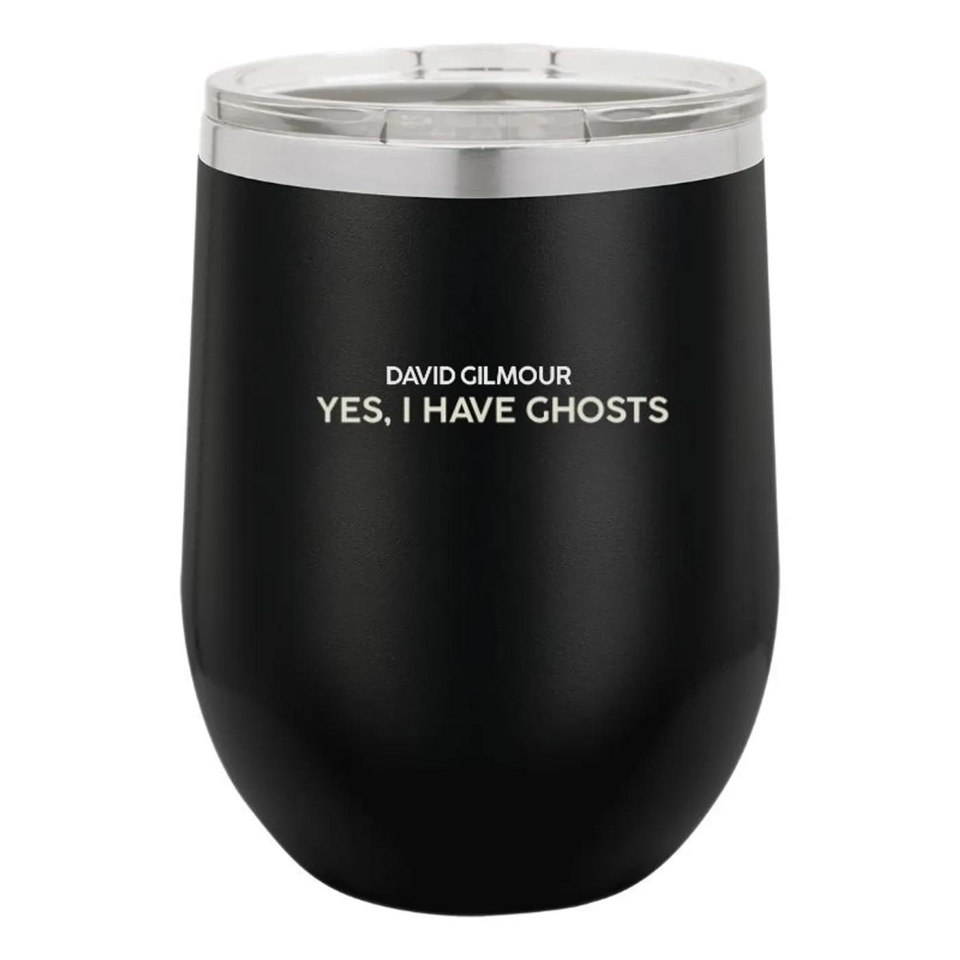 David Gilmour Yes I Have Ghosts Laser Engraved Stemless Wine Glass