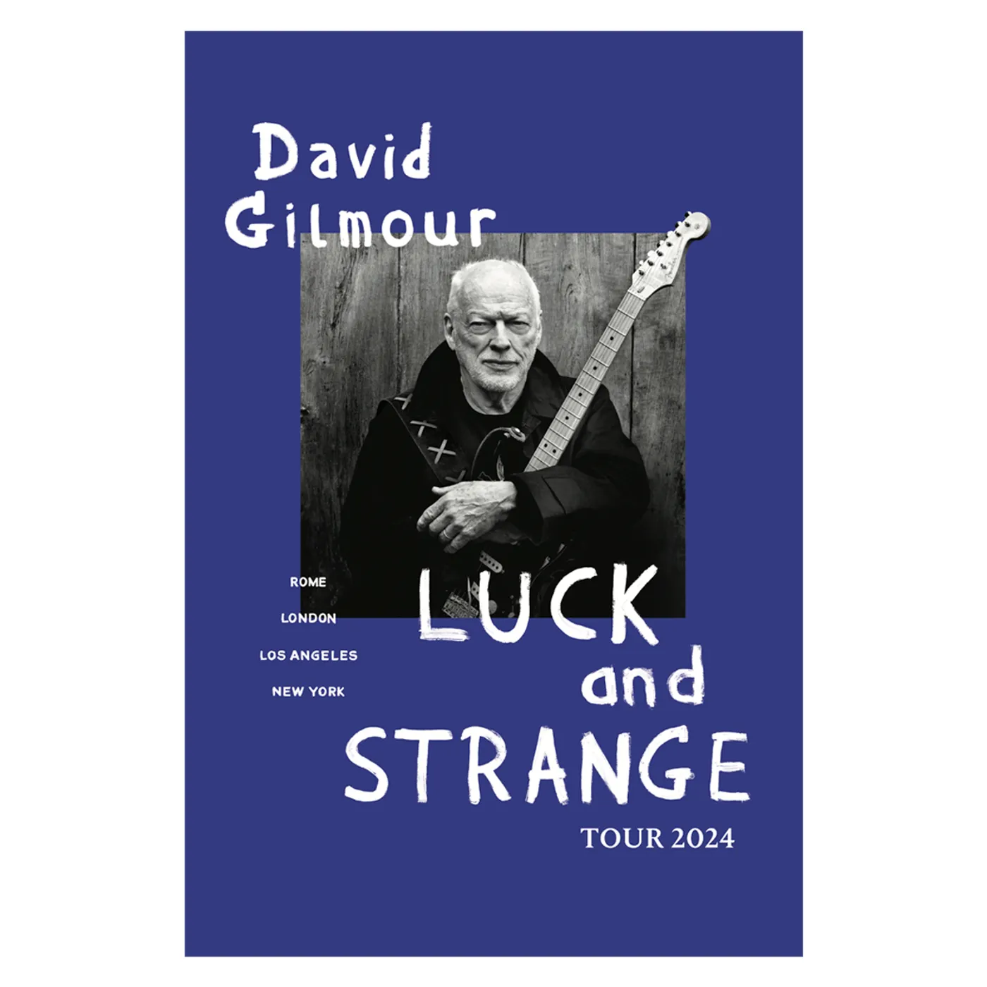 David Gilmour Luck and Strange Tour Poster