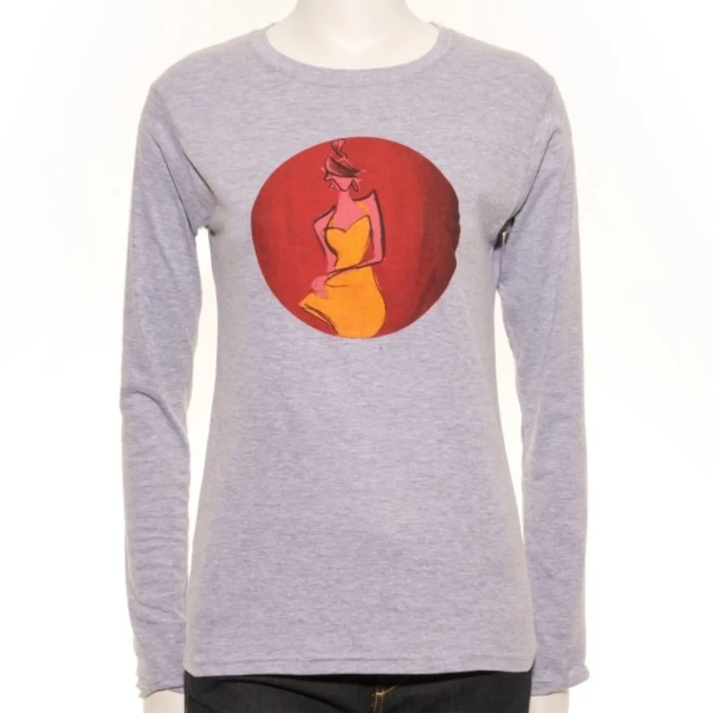 David Gilmour Ladies Cartoon RTL Long Sleeve T-Shirt