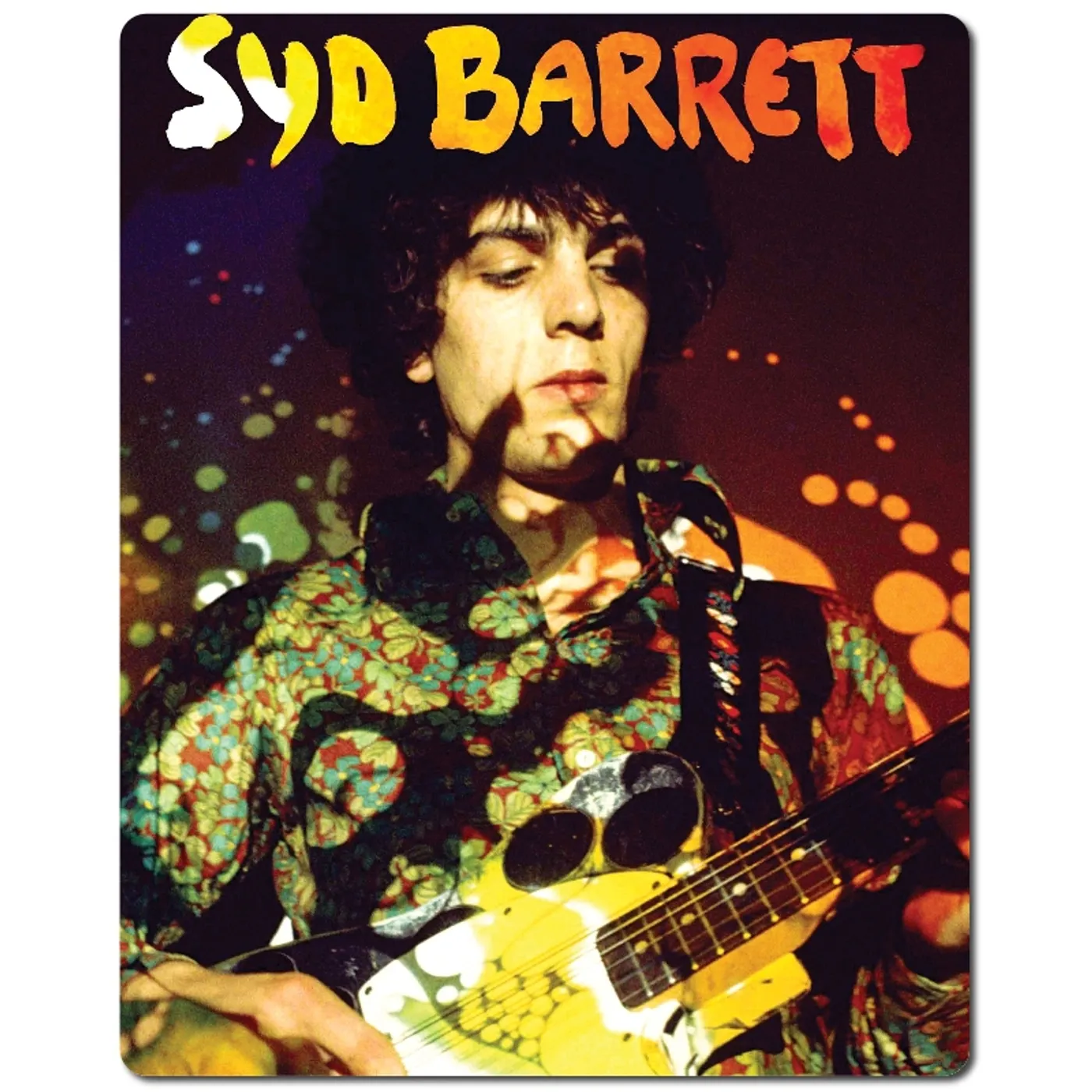 Syd Barrett Paisley Plays Aluminum Print