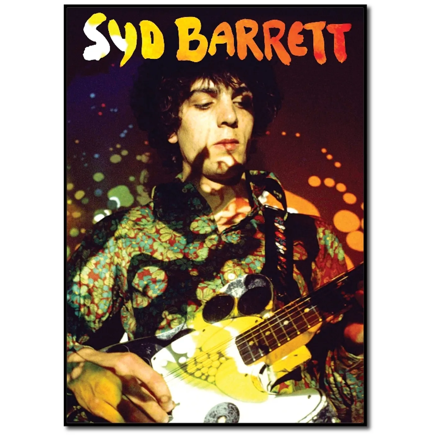 Syd Barrett Paisley Plays Wood Print
