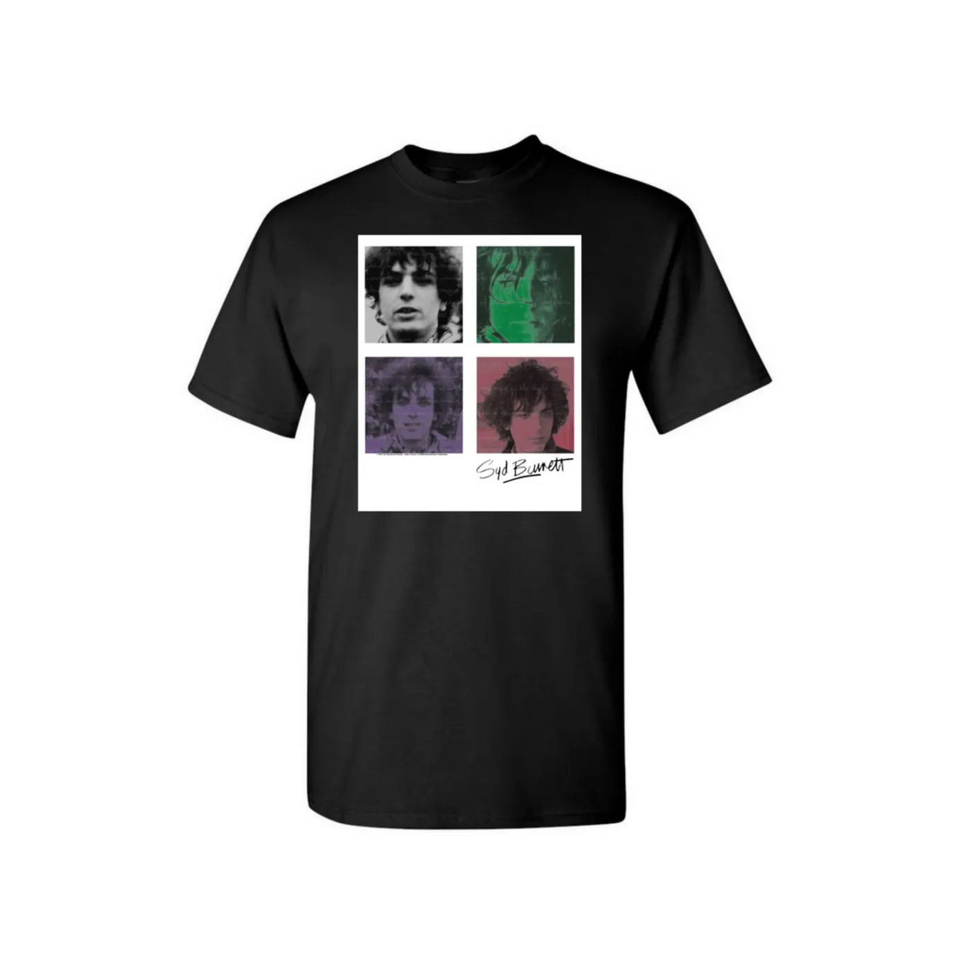 Syd Barrett Four Shades Polaroid Black T-Shirt