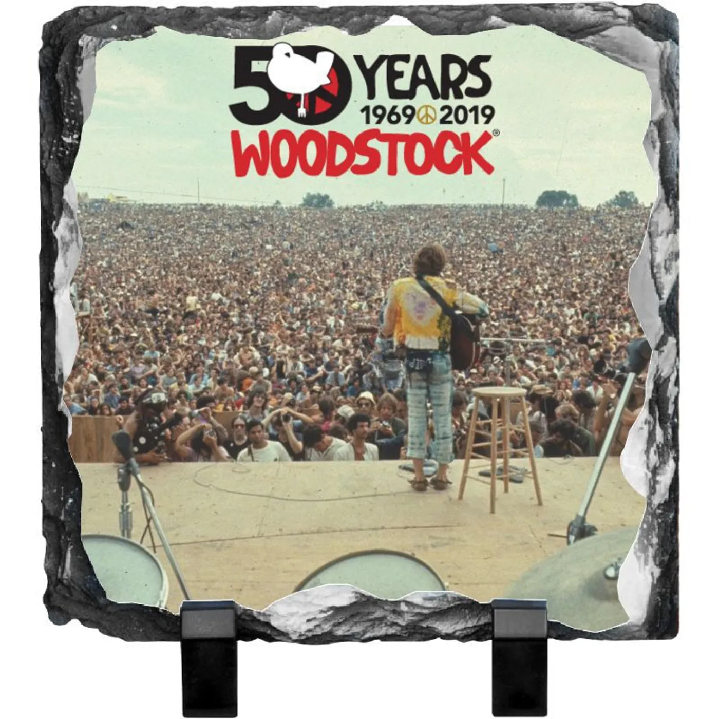 Woodstock 50 Years Crowds Photo Slate